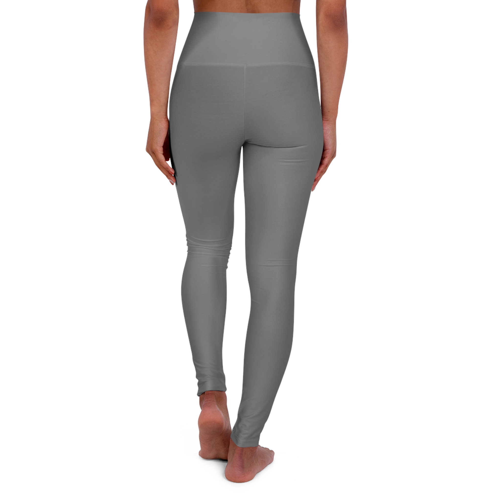 High-Waisted Yoga Leggings — Smooth All-Over-Print Activewear - Image 3