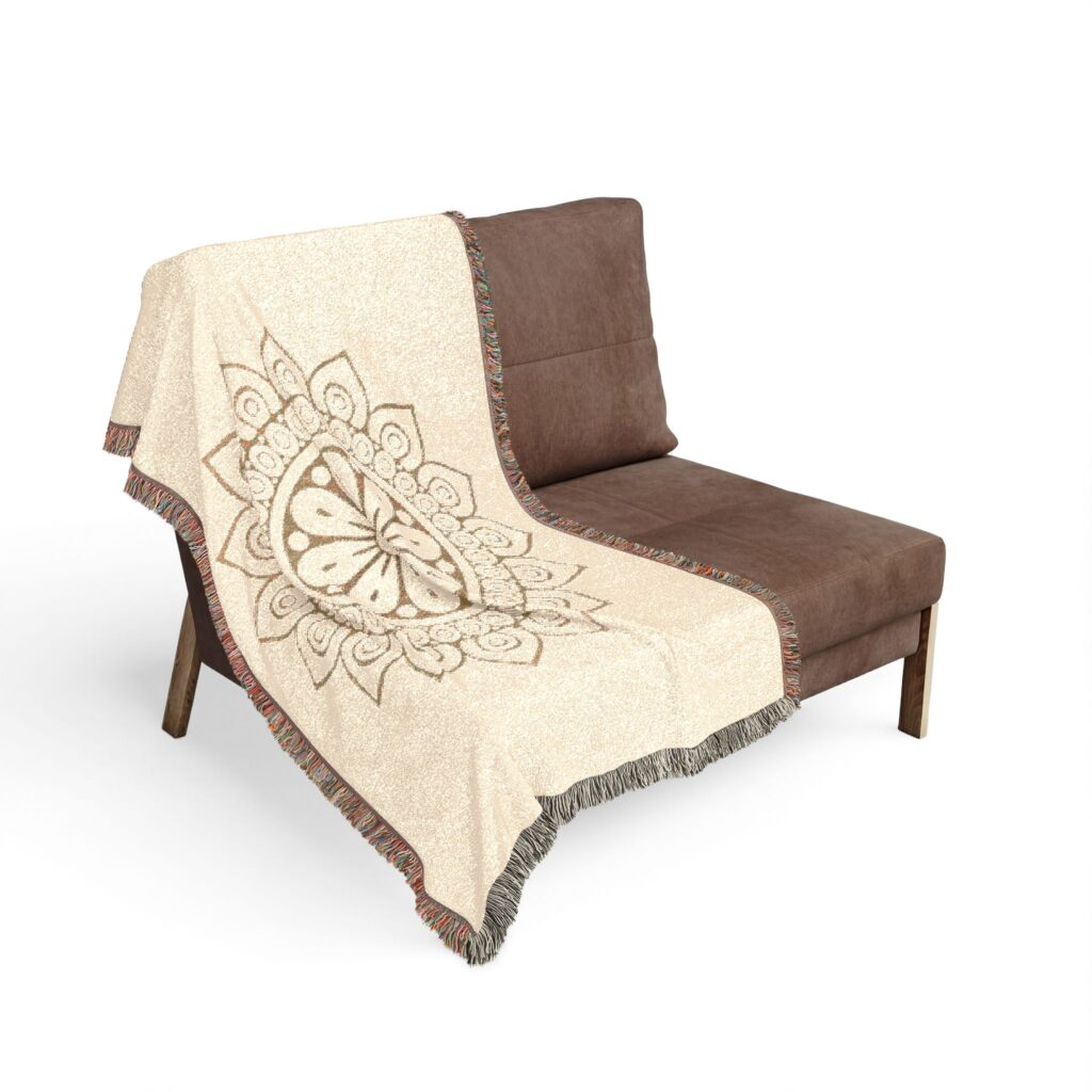 Boho Mandala Woven Blanket