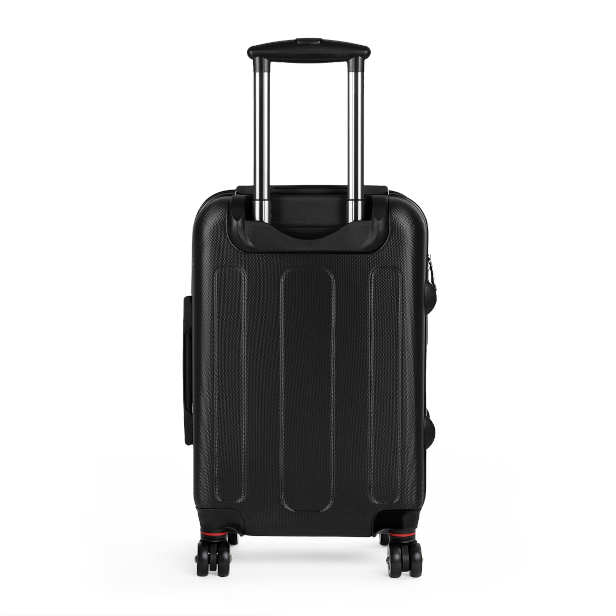 Gray Swirl Carry-On Suitcase — Modern Abstract Travel Luggage - Image 2