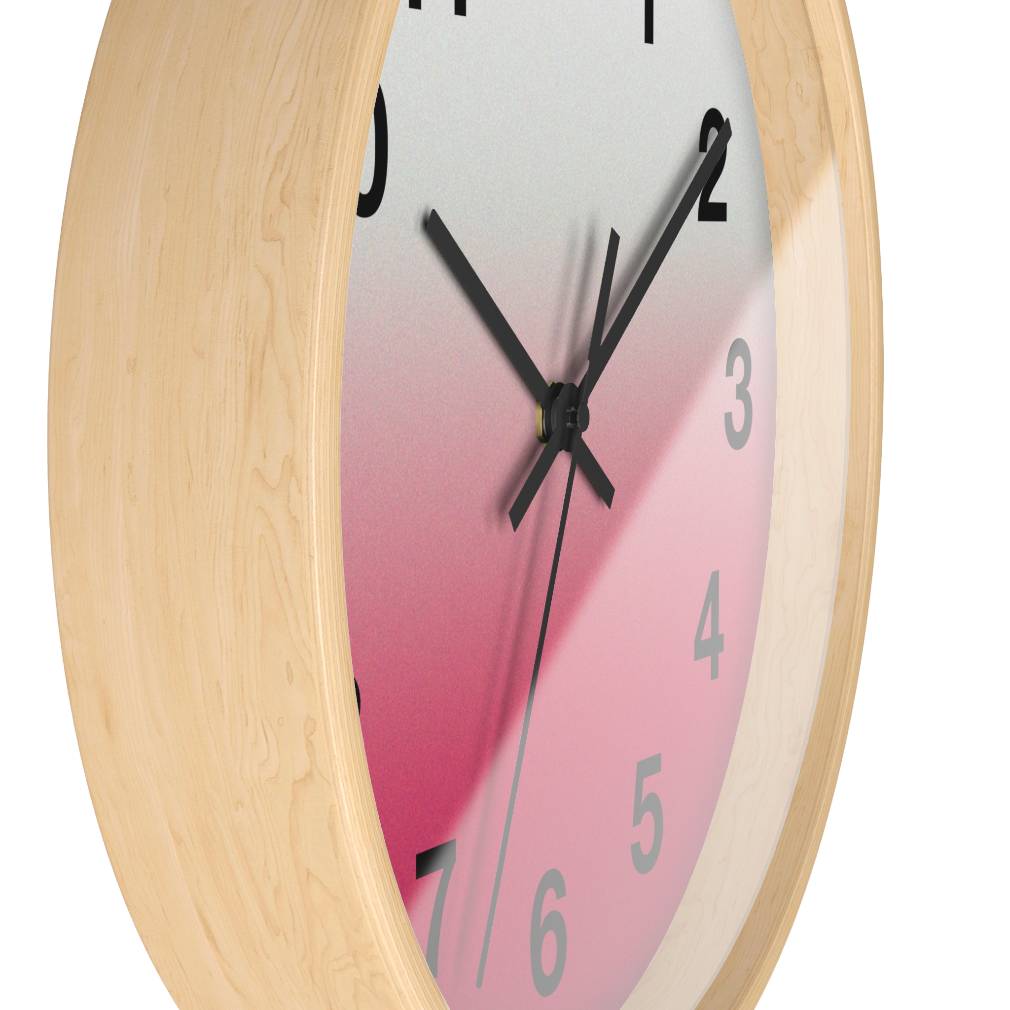 Pink Ombre Wall Clock — Modern Gradient Timepiece for Home & Office - Image 14