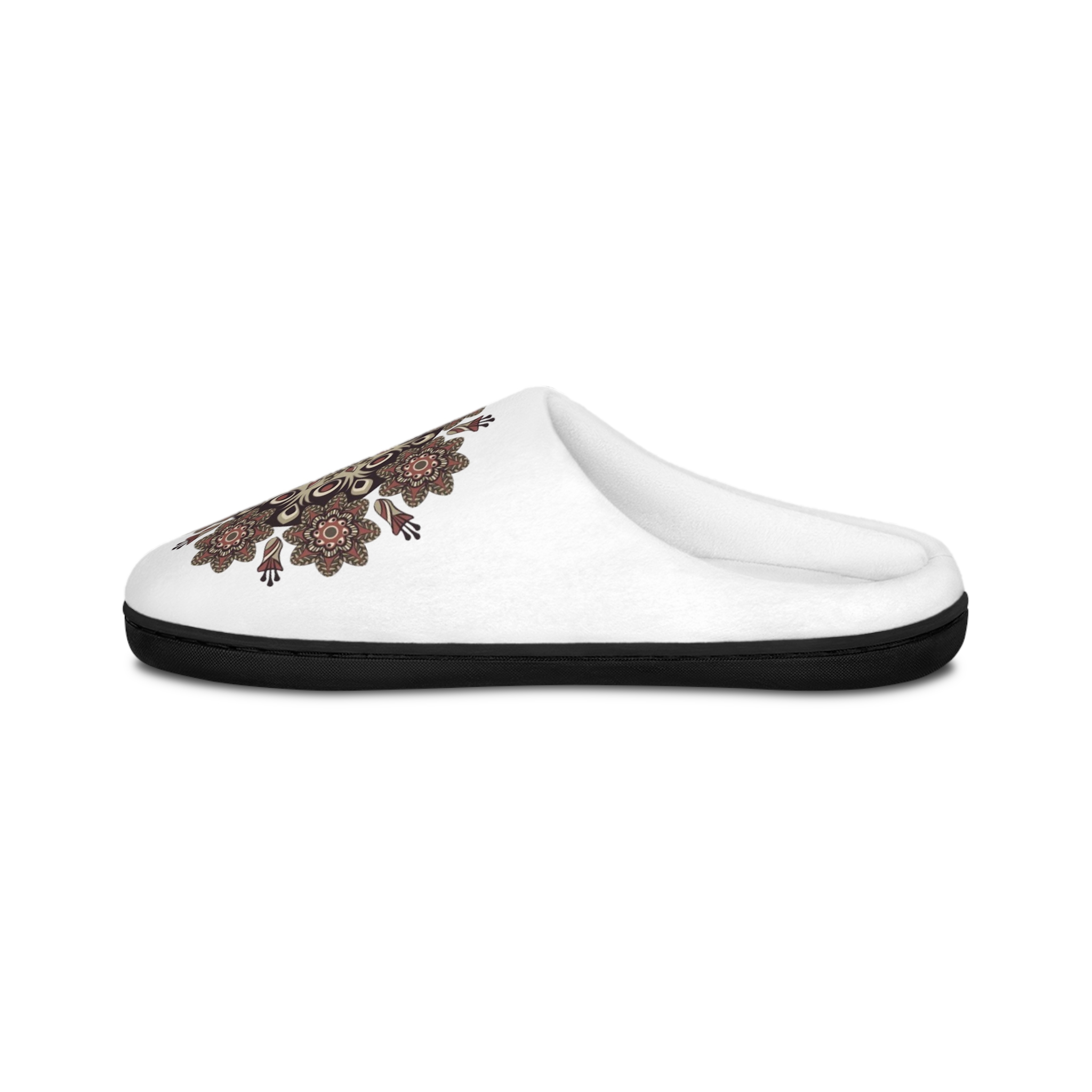 Floral Mandala Women's Indoor Slippers — Cozy Boho Home Shoes - Image 3