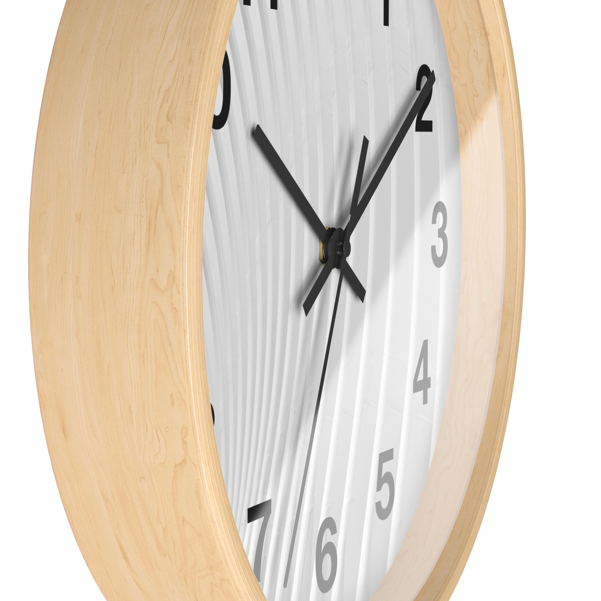 Zebra Stripe Wall Clock — Black & White Animal Print Decorative Clock - Image 3