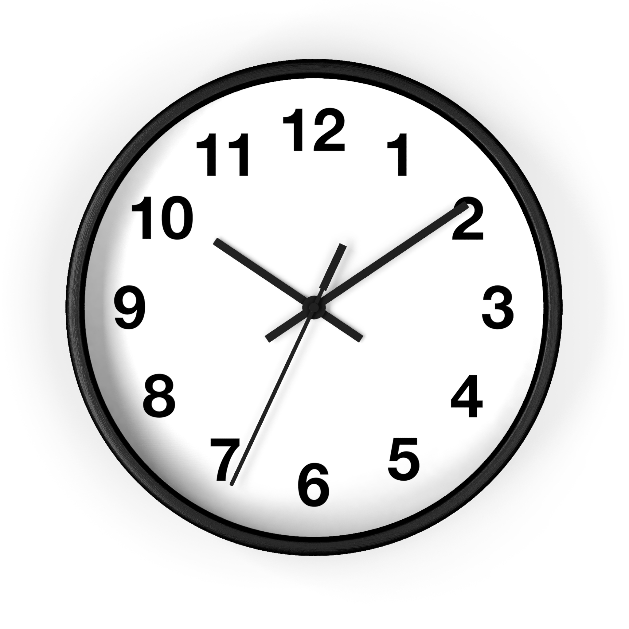 Minimal Black Frame Wall Clock — Modern Silent Home Clock - Image 2