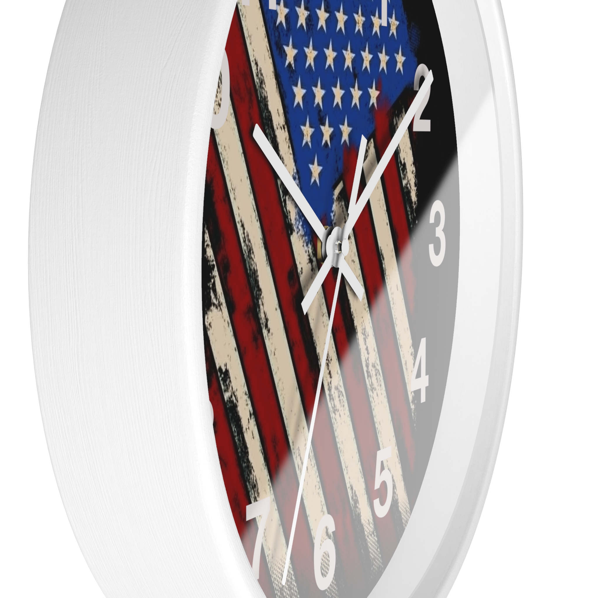 Patriotic Distressed American Flag Wall Clock – Vintage USA Home Decor - Image 8