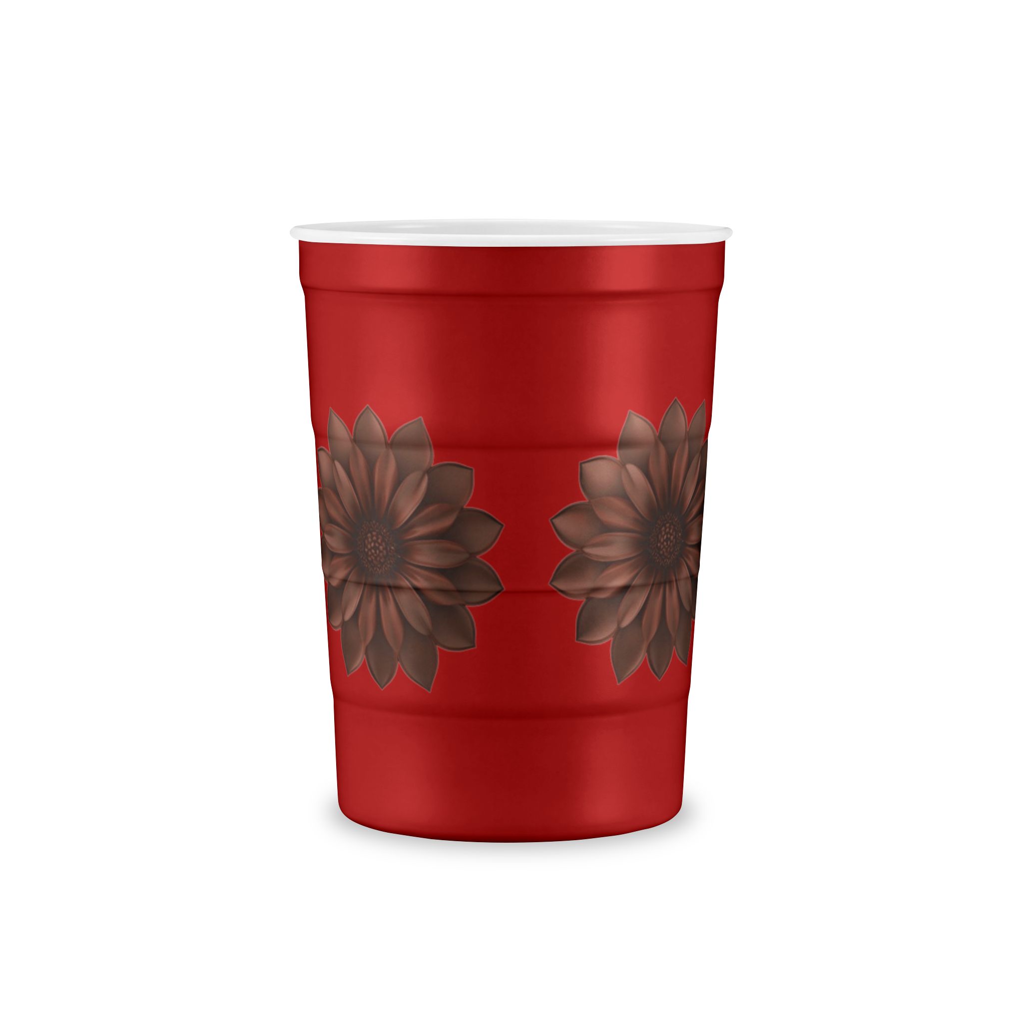 Floral Meadow Steel Cup — Reusable Insulated Cup with Wildflower Band - Image 6