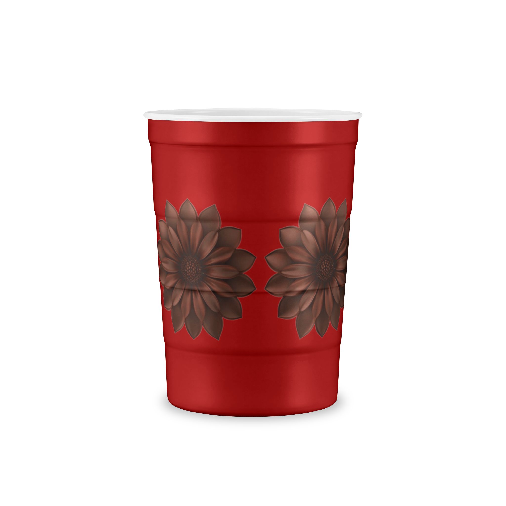 Floral Meadow Steel Cup — Reusable Insulated Cup with Wildflower Band - Image 7