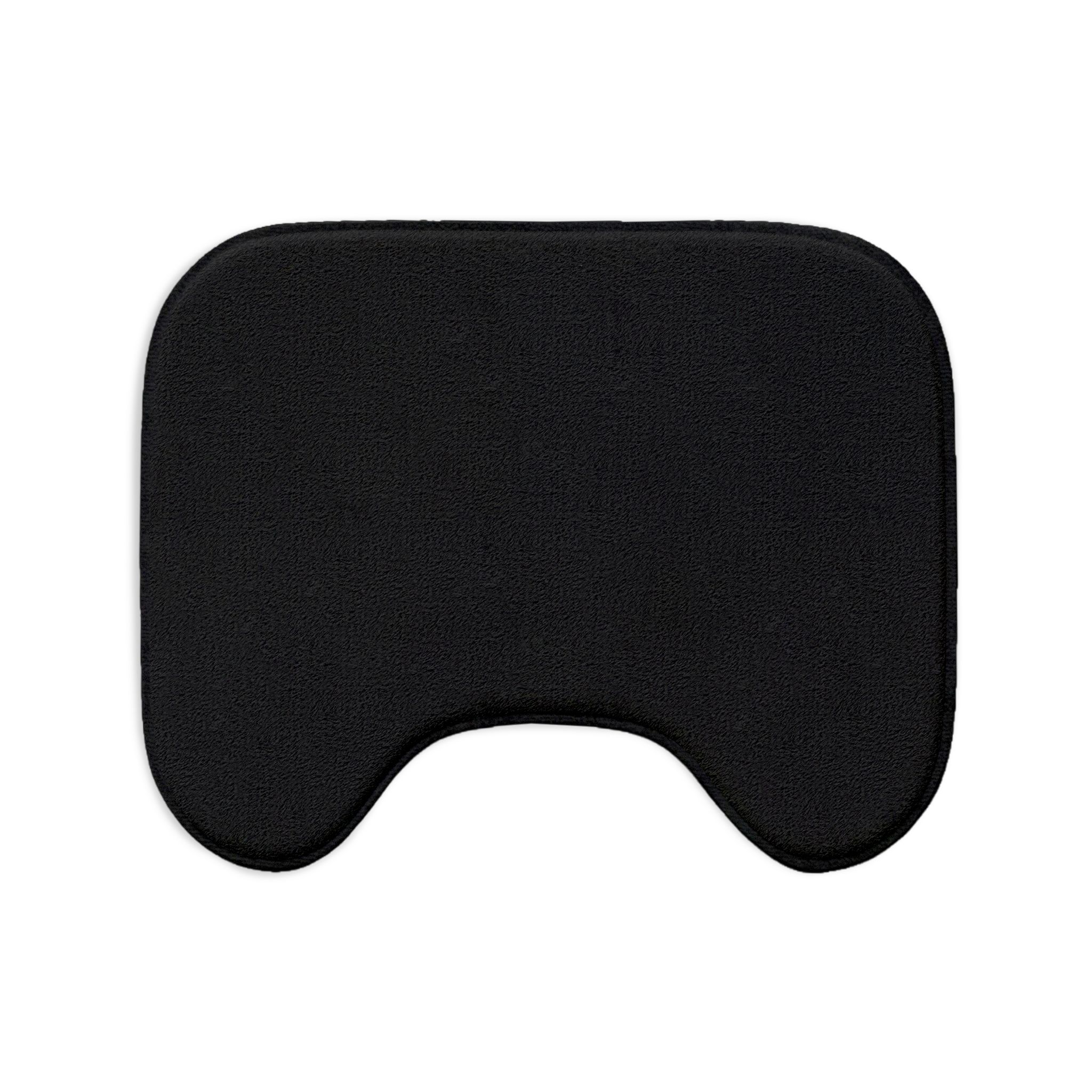 Black 3-Piece Bath Mat Set — Non-Slip Microfiber Bathroom Rugs (Toilet Lid, Contour, Bath Mat) - Image 2
