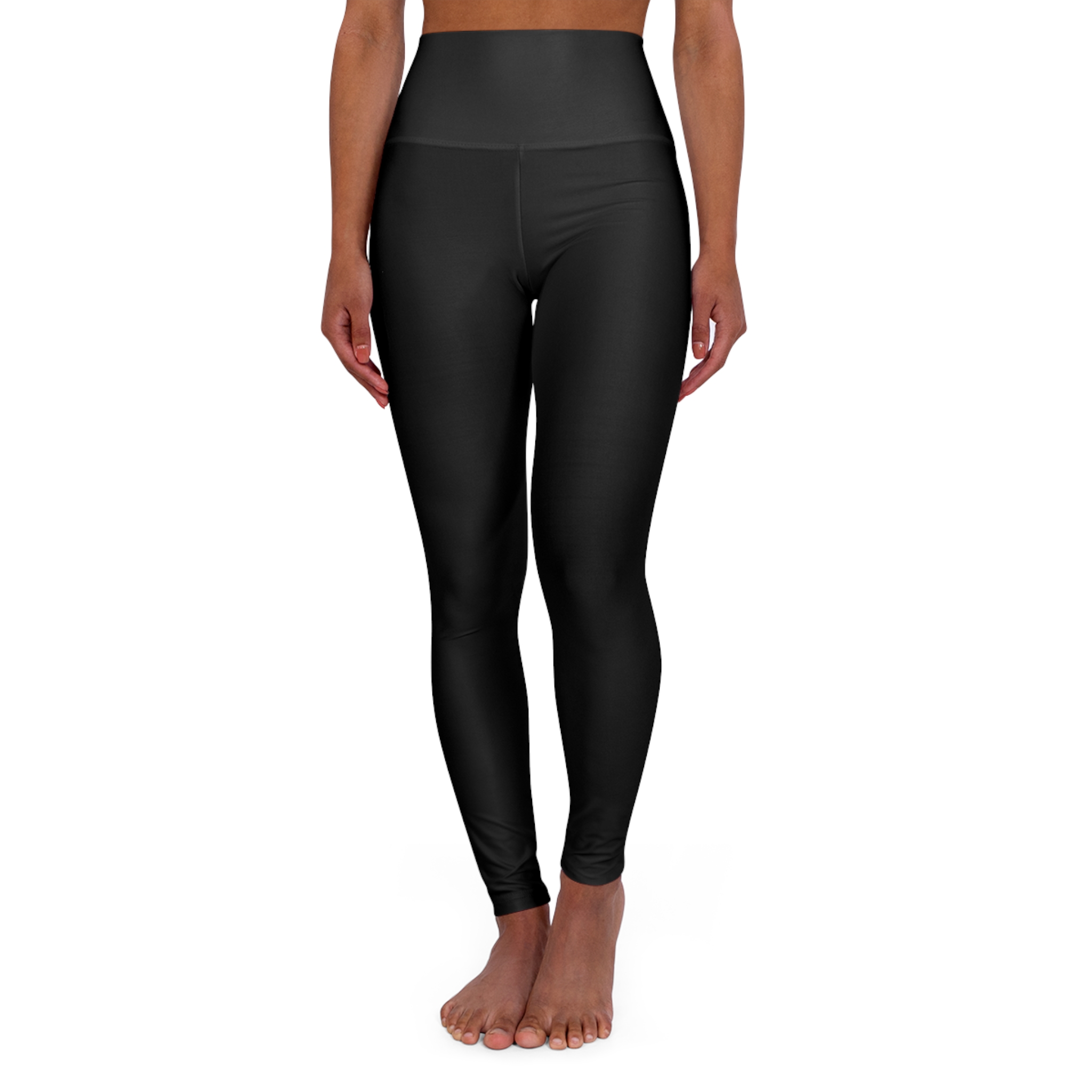 High-Waisted Black Yoga Leggings — Stretch Athletic Leggings for Pilates & Gym - Image 2