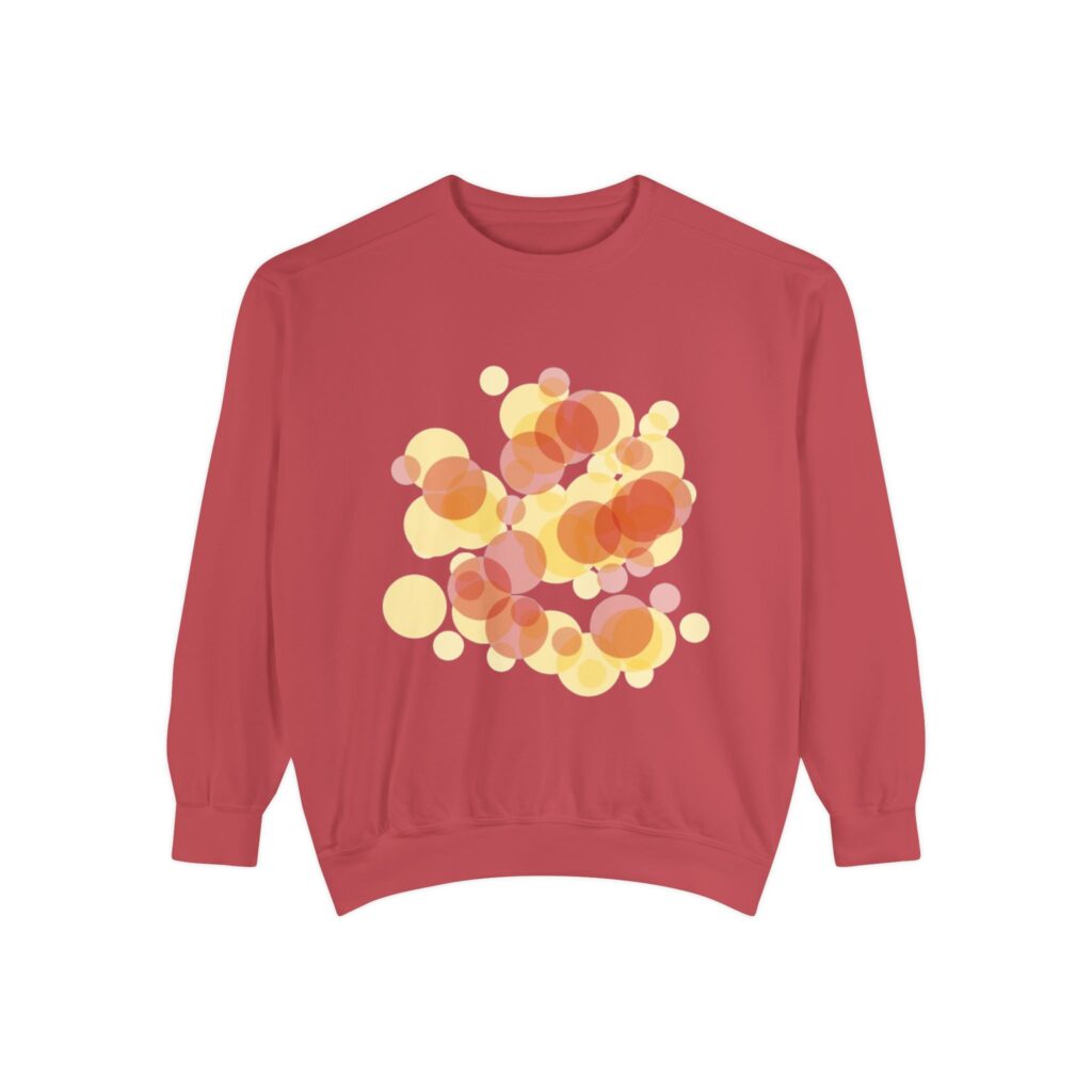 Abstract Sunset Bubbles Sweatshirt