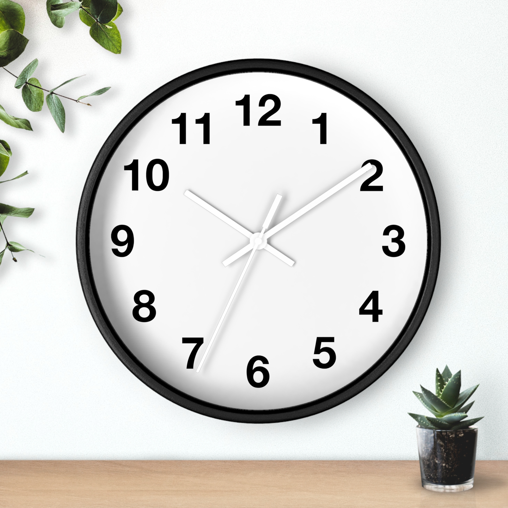 Minimal Black Frame Wall Clock — Modern Silent Home Clock - Image 6