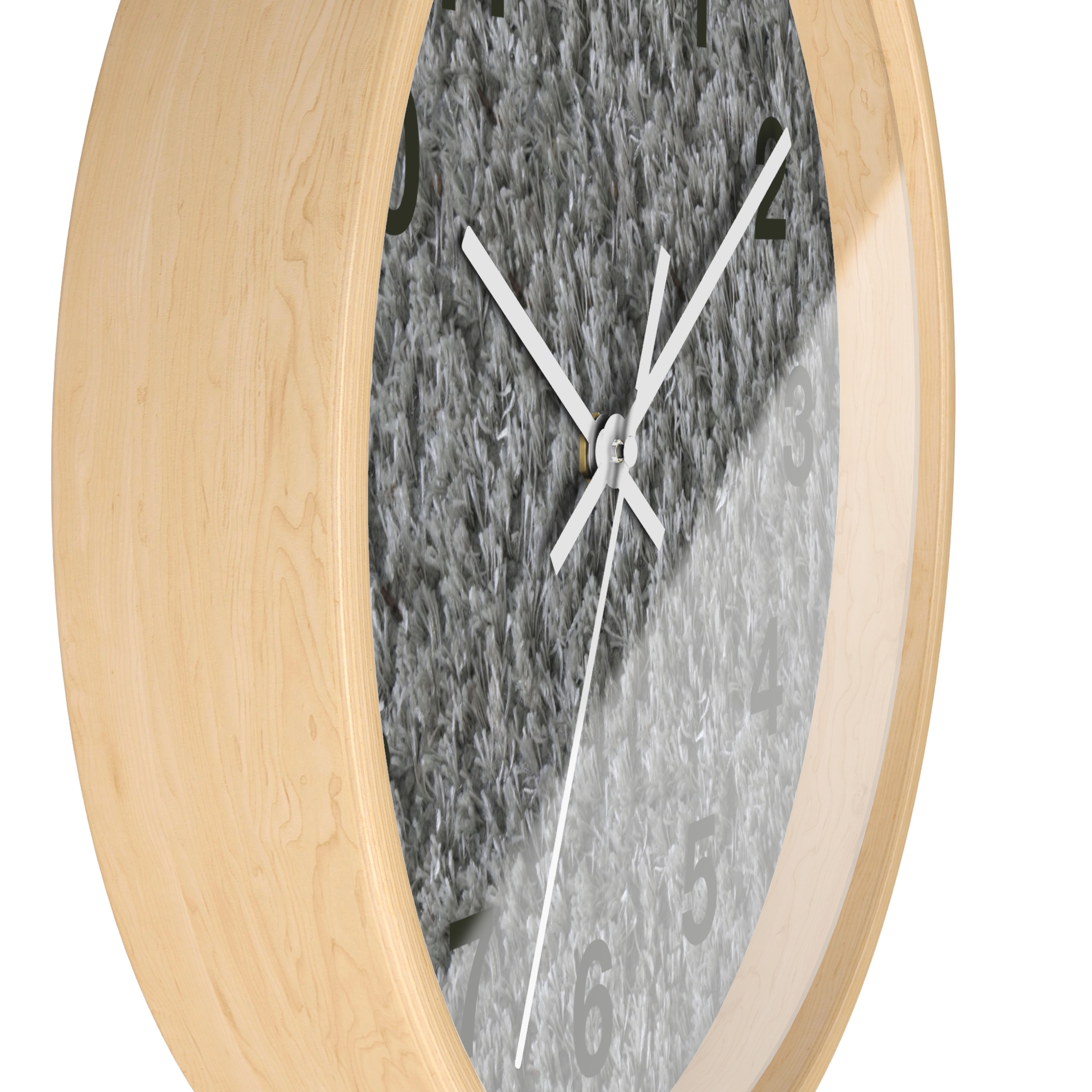 Gray Textured Wall Clock — Modern Neutral Home Decor Clock - Image 17