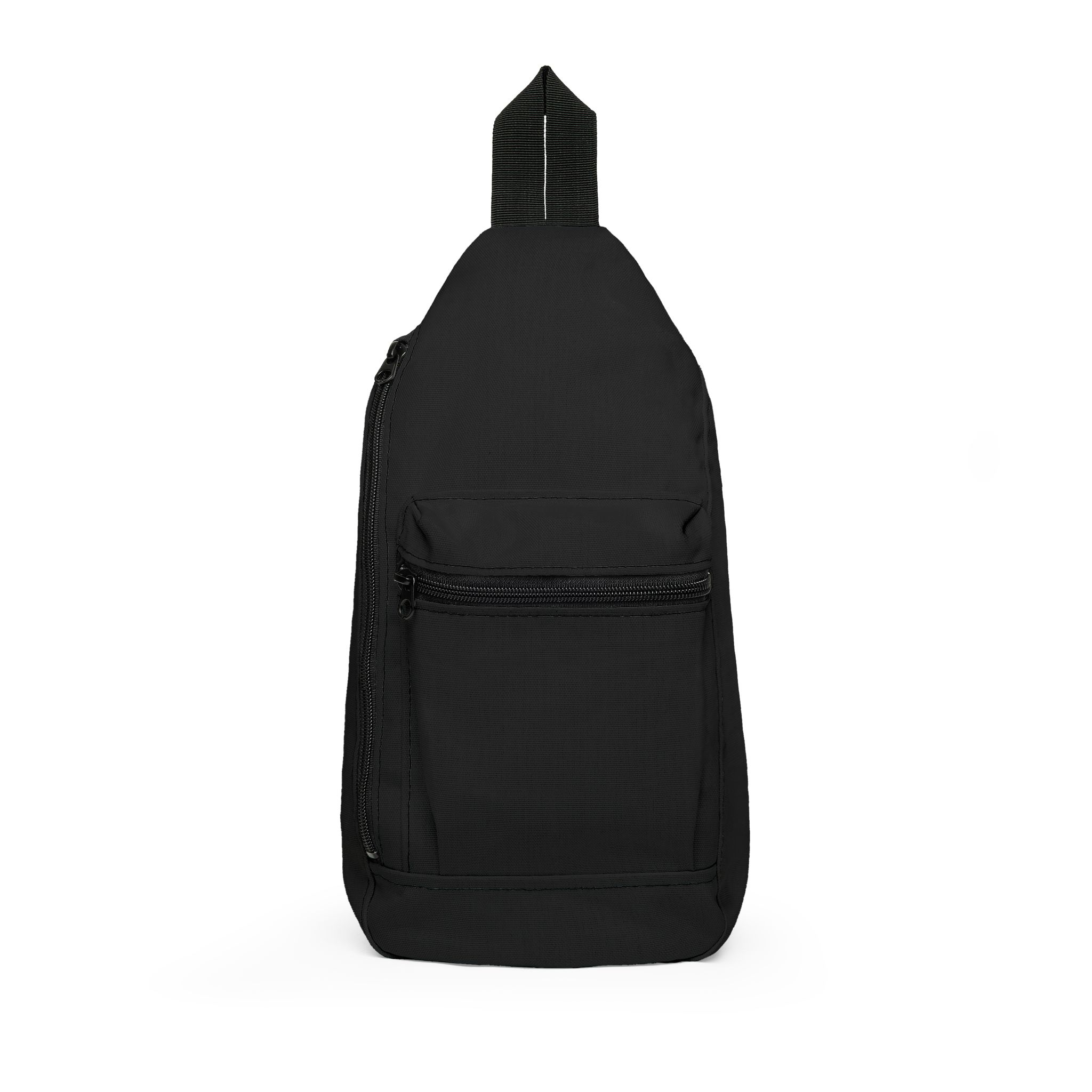 Minimal Black Sling Bag — Compact Crossbody Daypack for Travel & Commuting