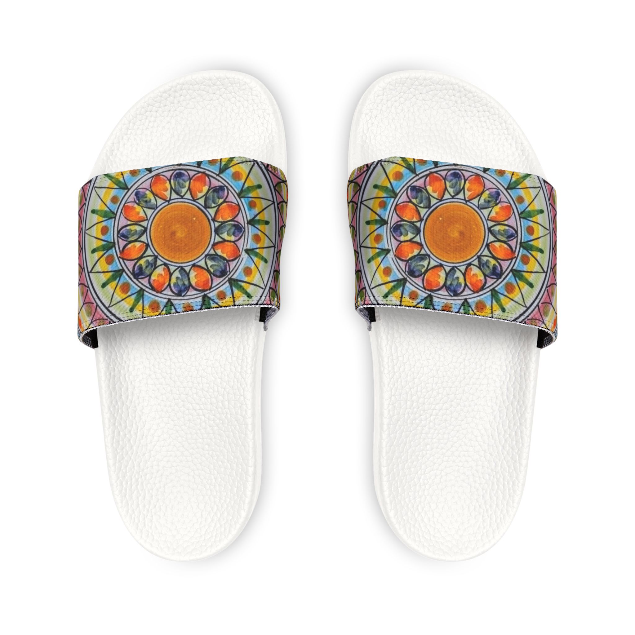 Mandala Slide Sandals — Women's Removable-Strap Summer Slides - Image 7