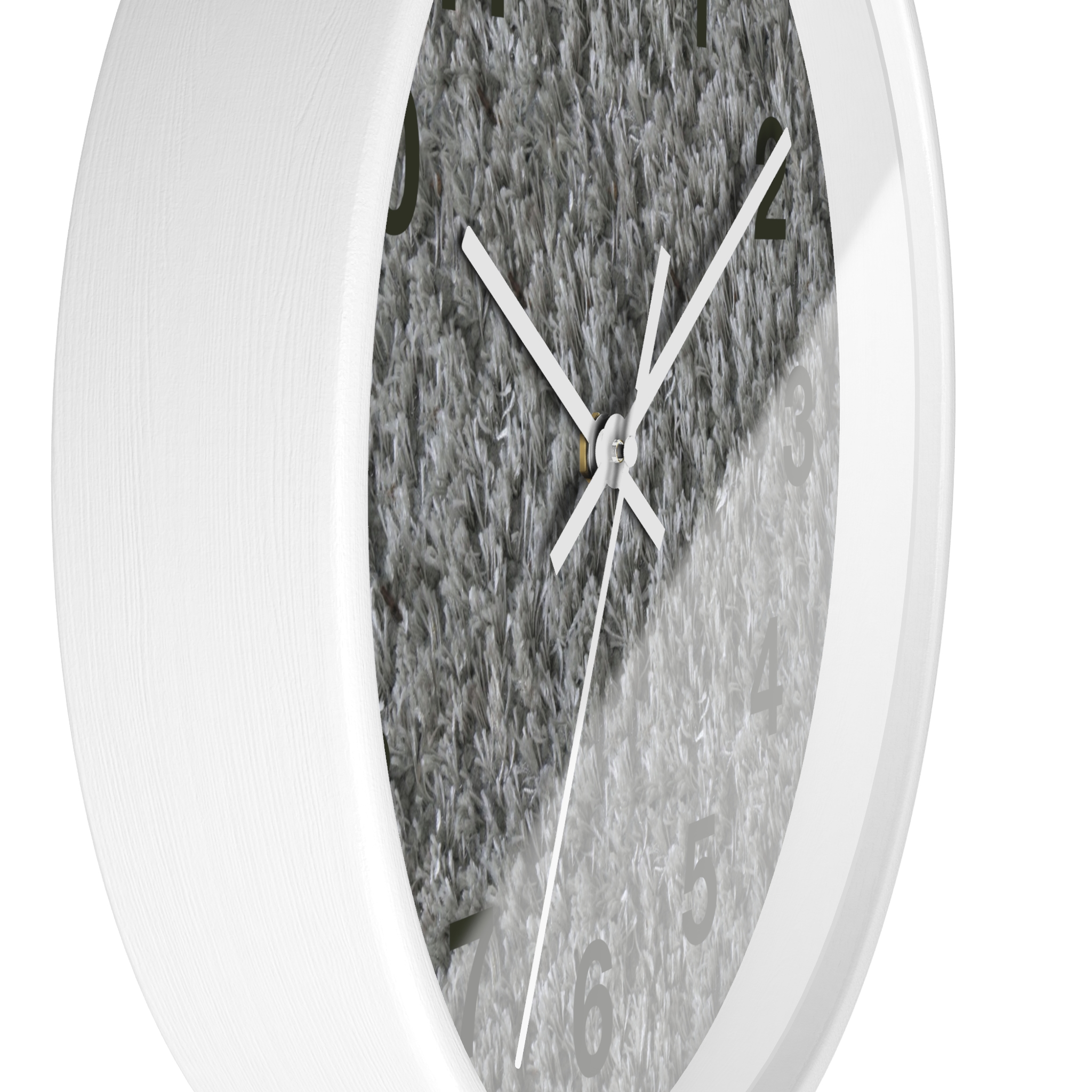 Gray Textured Wall Clock — Modern Neutral Home Decor Clock - Image 11