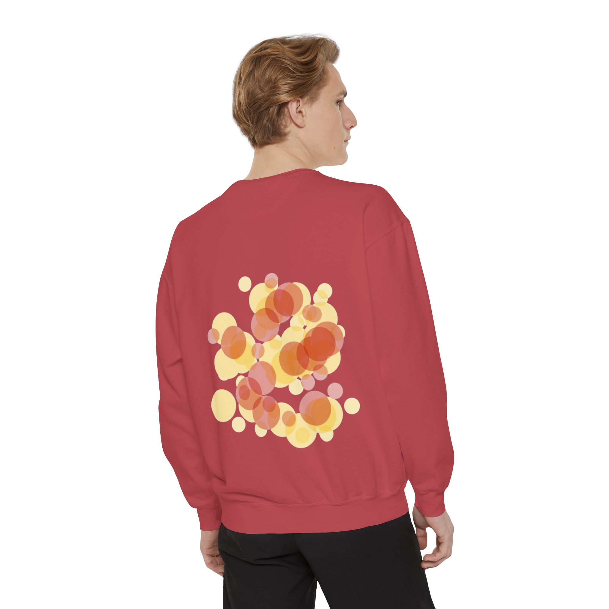 Abstract Sunset Bubbles Sweatshirt - Image 4