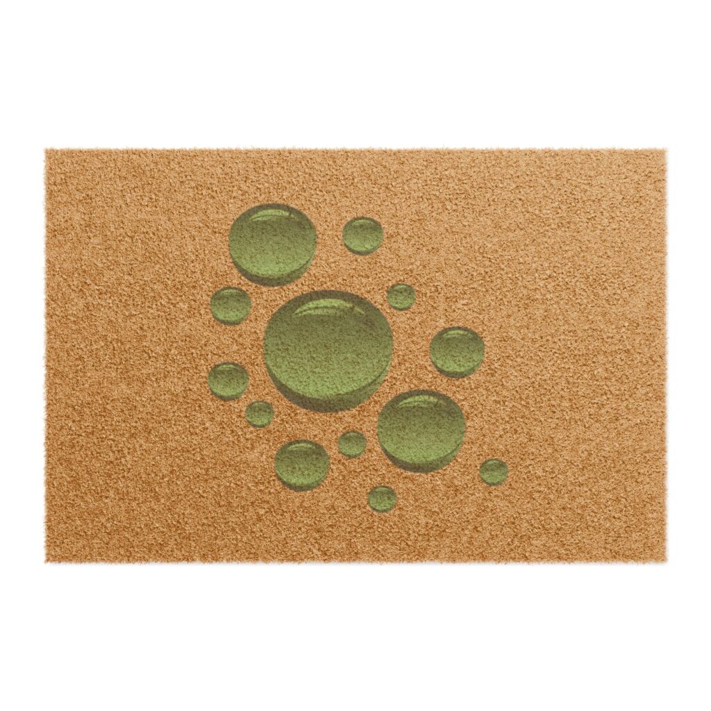 Doormat — Green Bubble Coir Welcome Mat