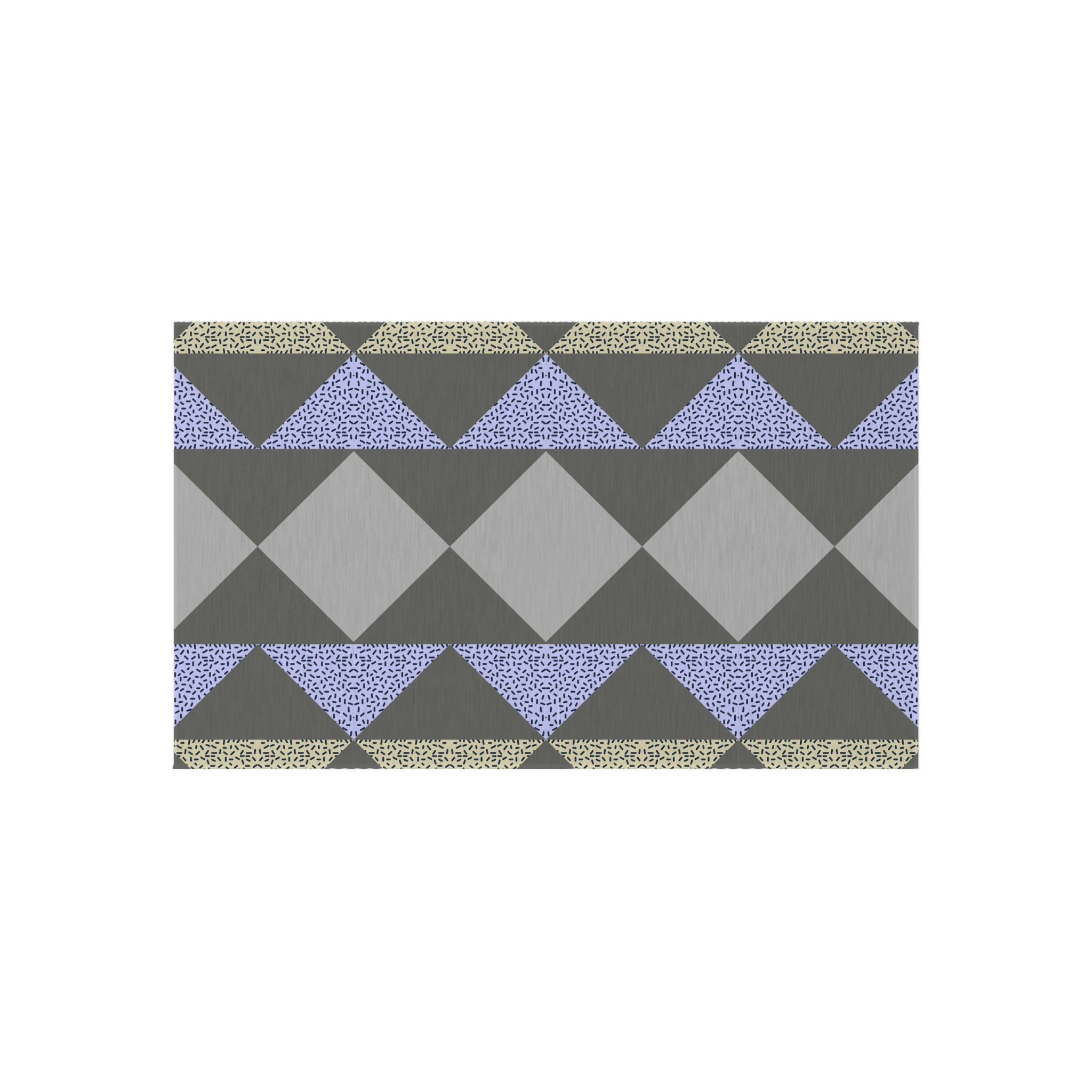 Geometric Triangle Outdoor Rug — Modern Patio Mat in Gray, Blue & Beige - Image 9
