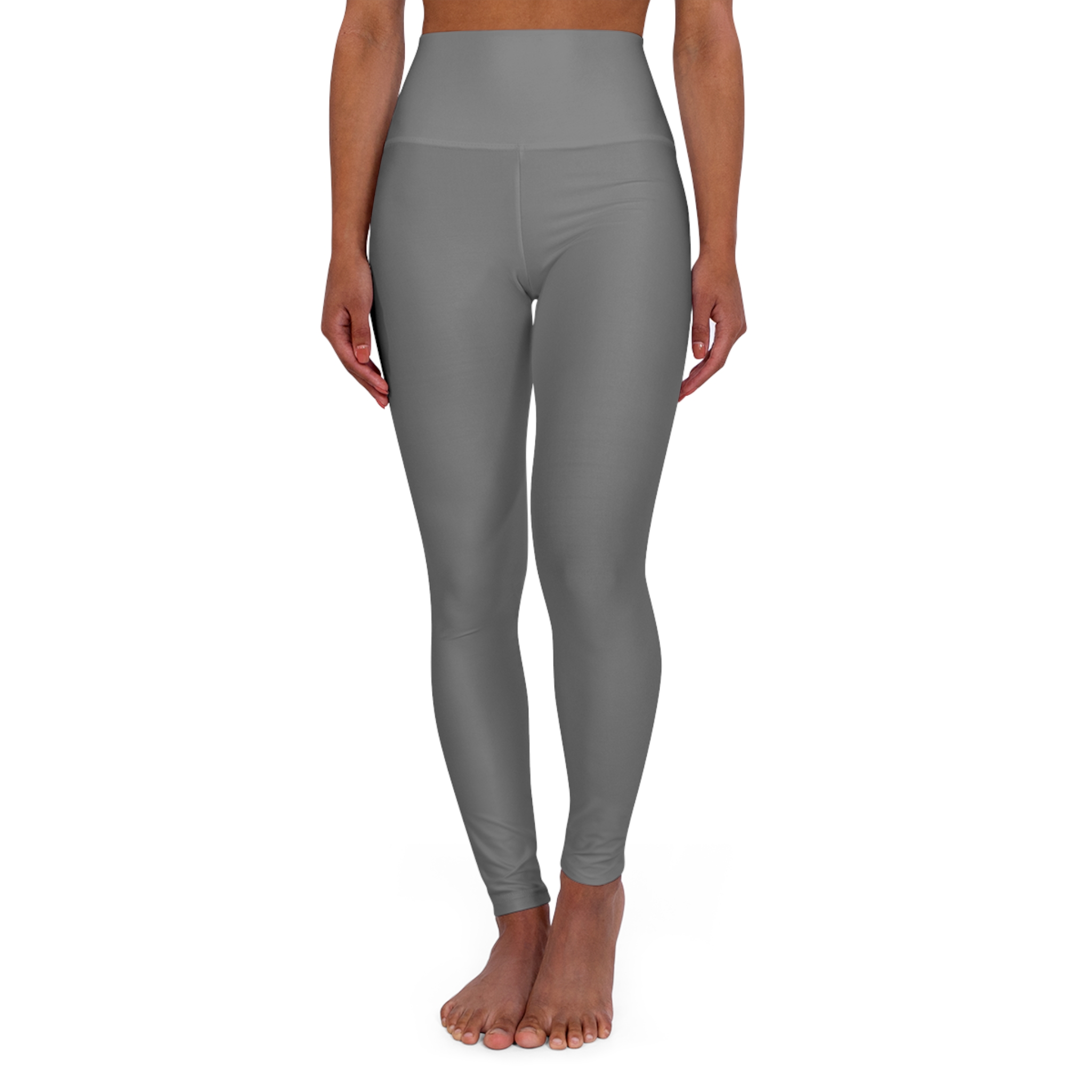 High-Waisted Yoga Leggings — Smooth All-Over-Print Activewear - Image 2
