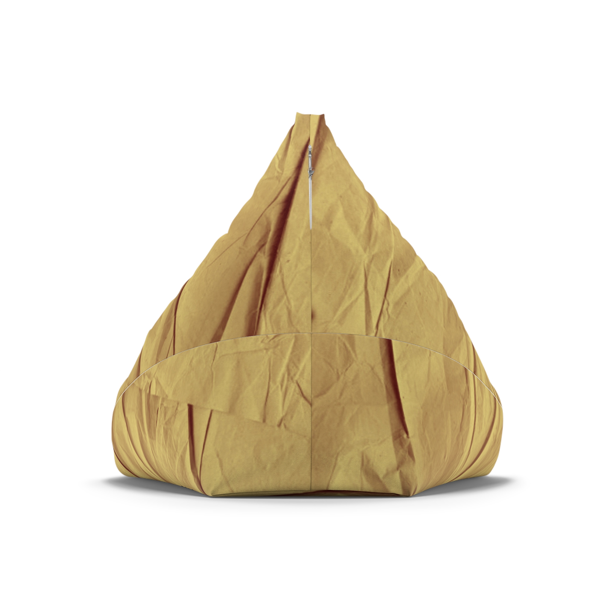 Bean Bag Cover — Mustard Cotton Replacement Slipcover - Image 7
