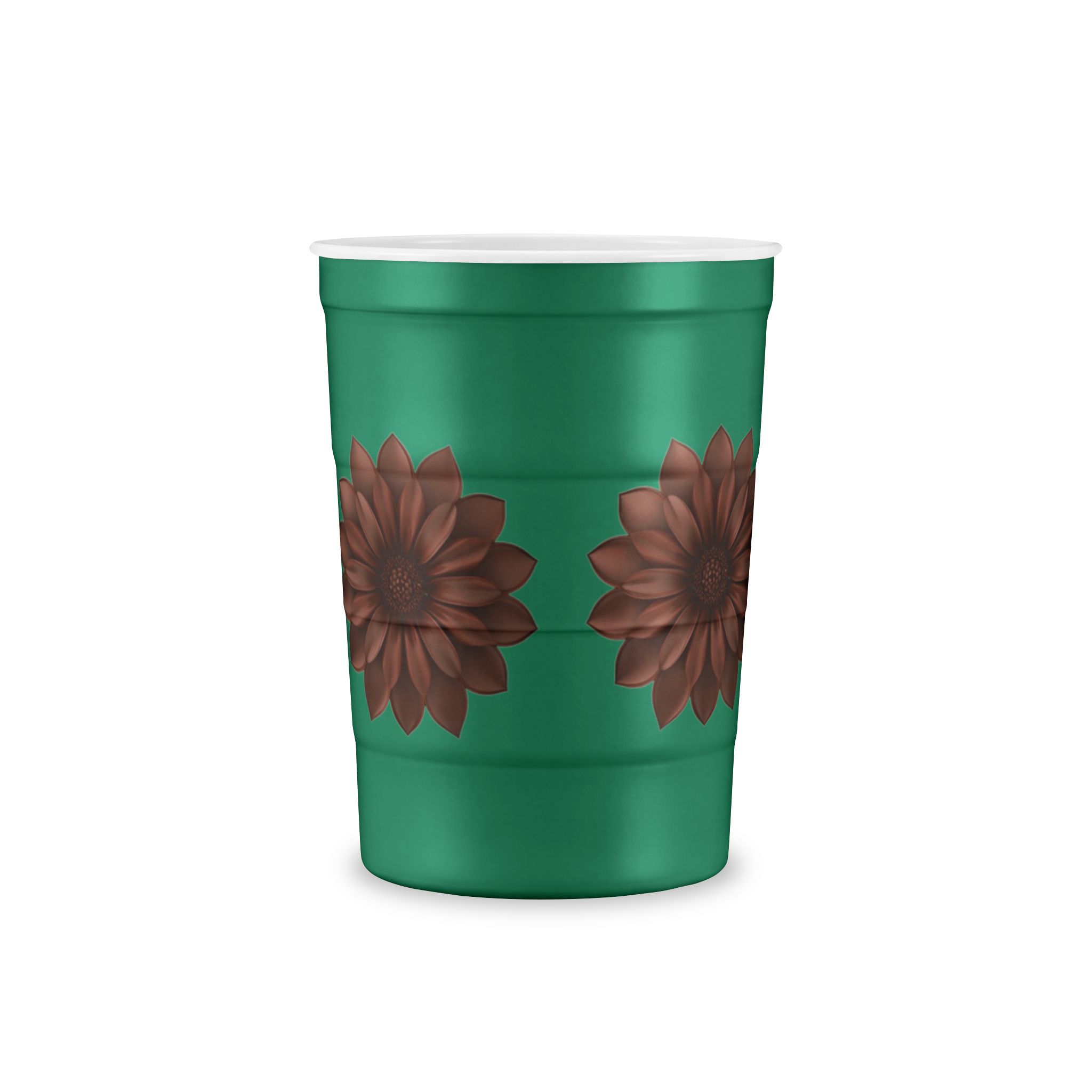 Floral Meadow Steel Cup — Reusable Insulated Cup with Wildflower Band - Image 10