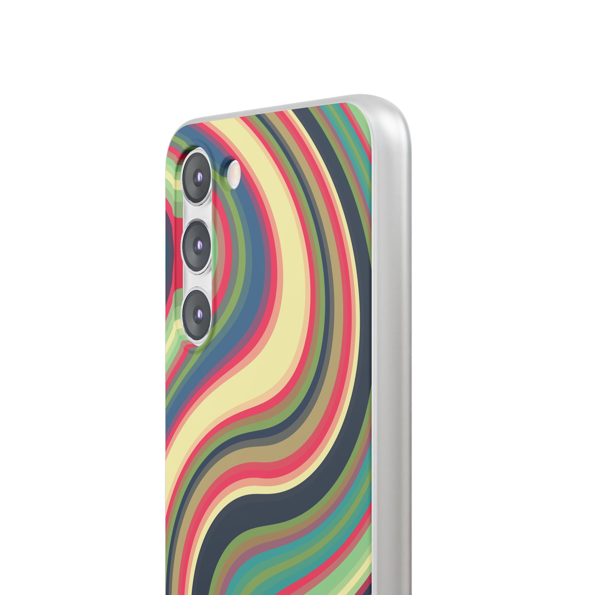 Colorful 1970s-Inspired Abstract Pattern– Retro Swirl Phone Case - Image 48