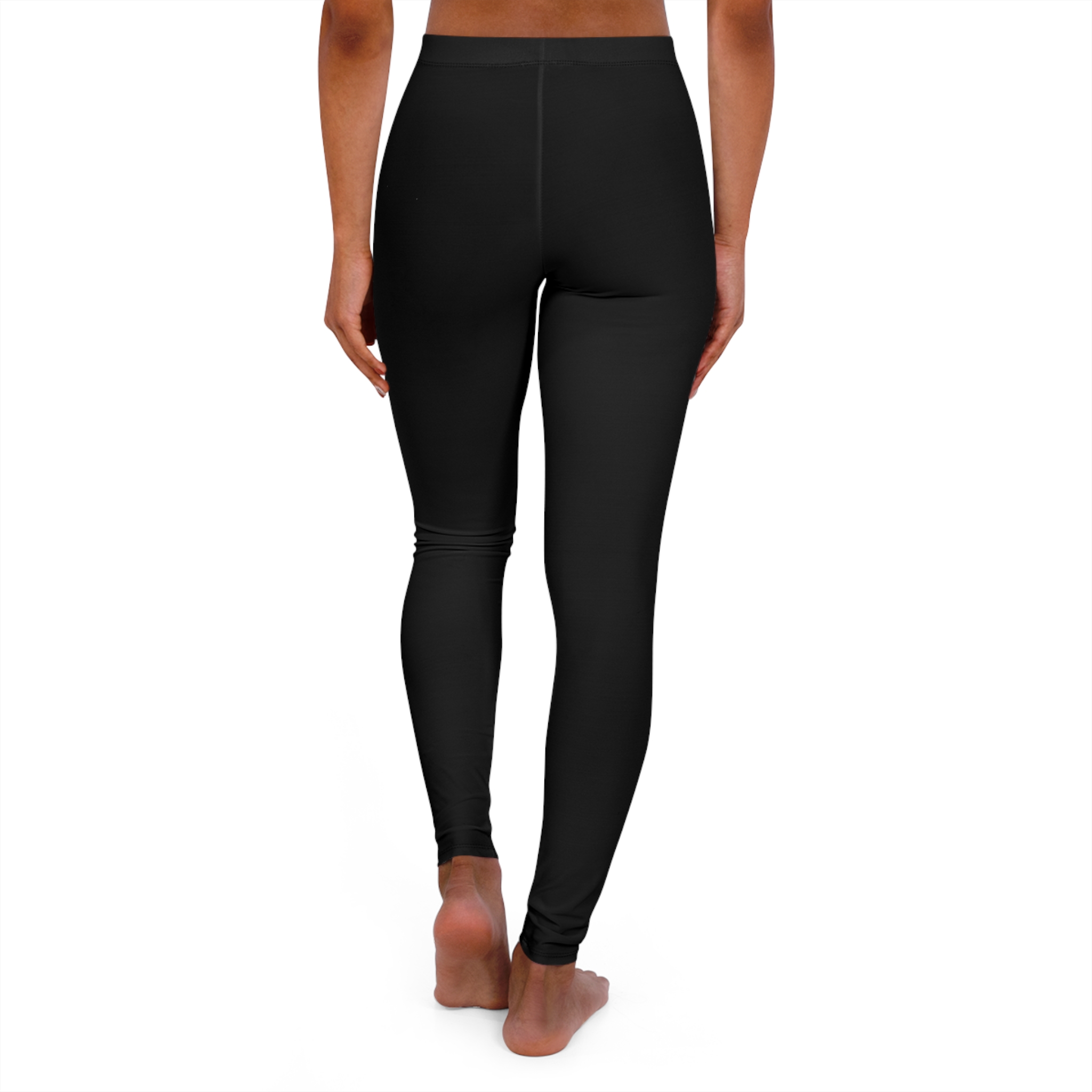 Women's Black Performance Leggings — Casual Spandex Yoga & Everyday Activewear - Image 3