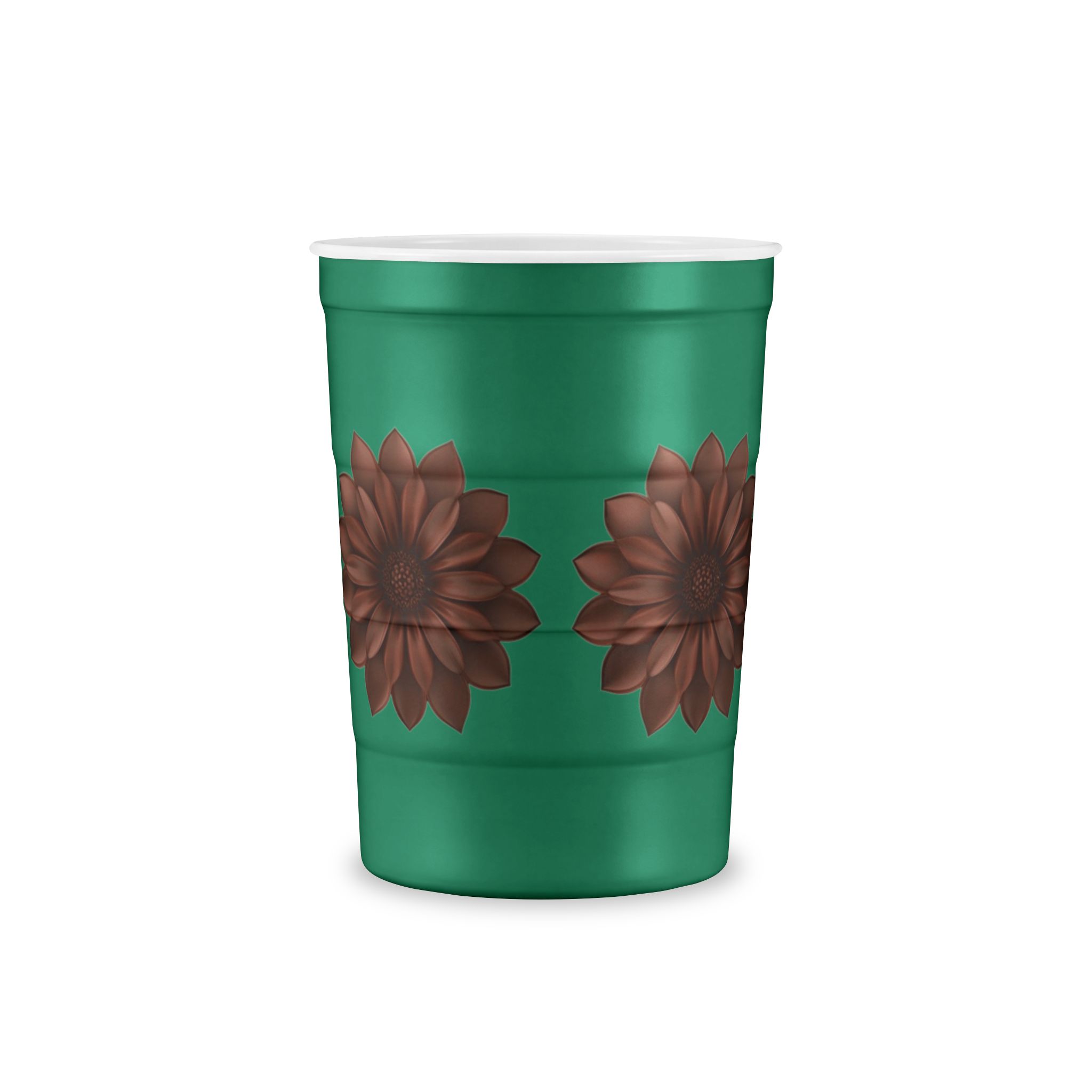 Floral Meadow Steel Cup — Reusable Insulated Cup with Wildflower Band - Image 12