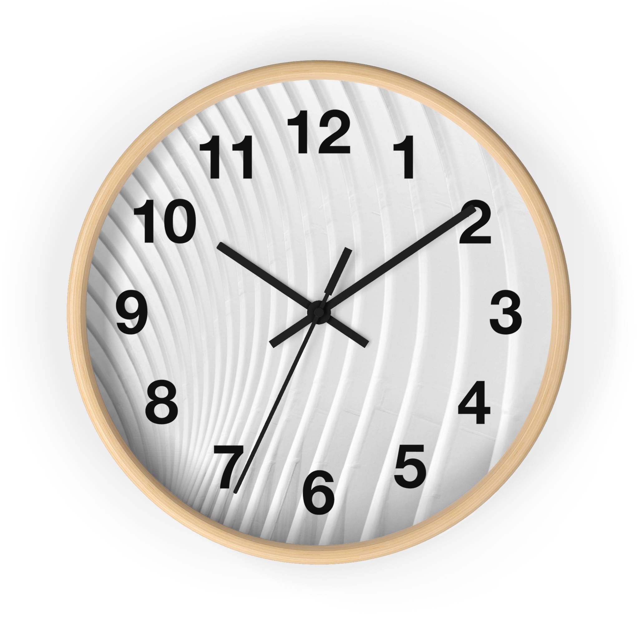 Zebra Stripe Wall Clock — Black & White Animal Print Decorative Clock - Image 2