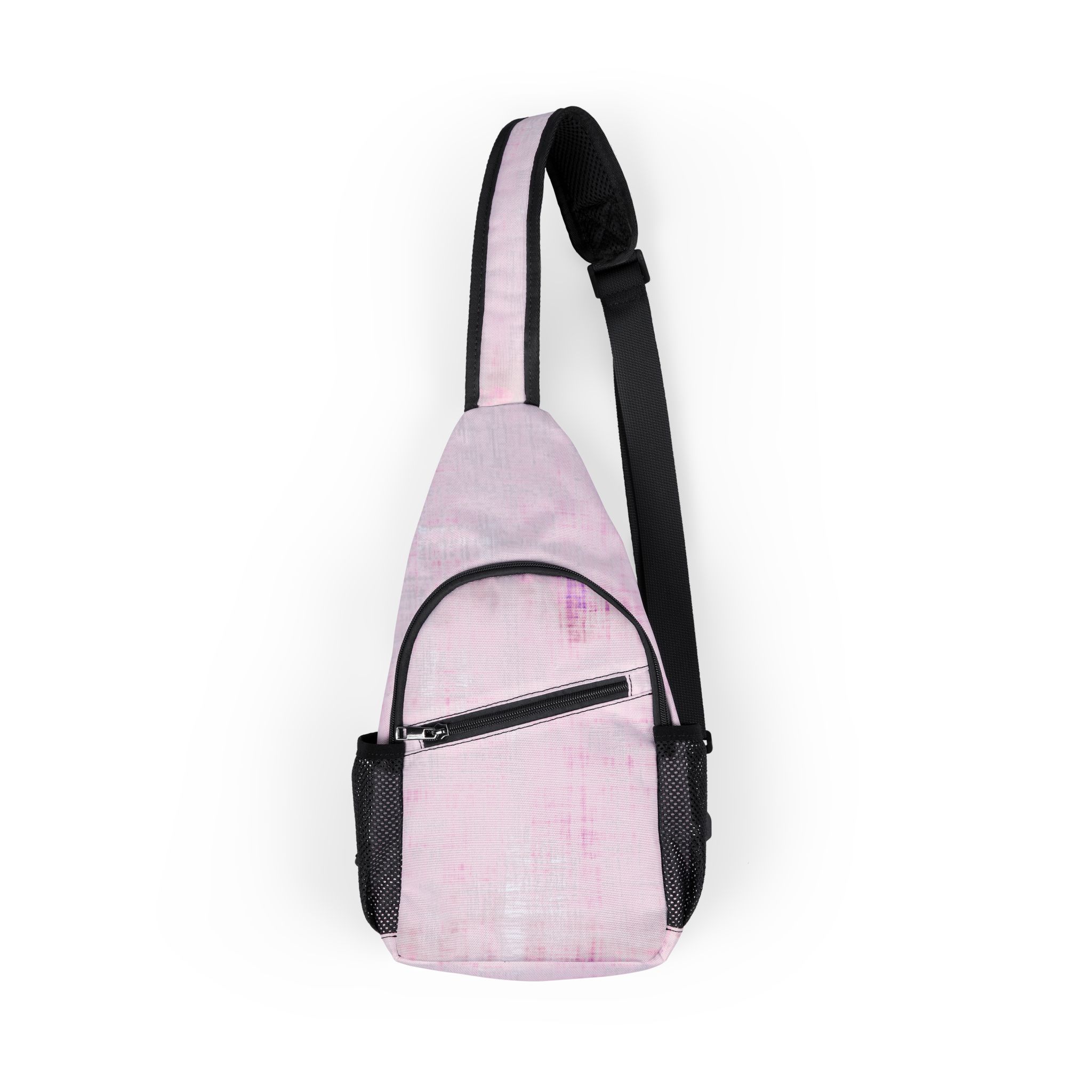 Pastel Pink Tie-Dye Chest Bag