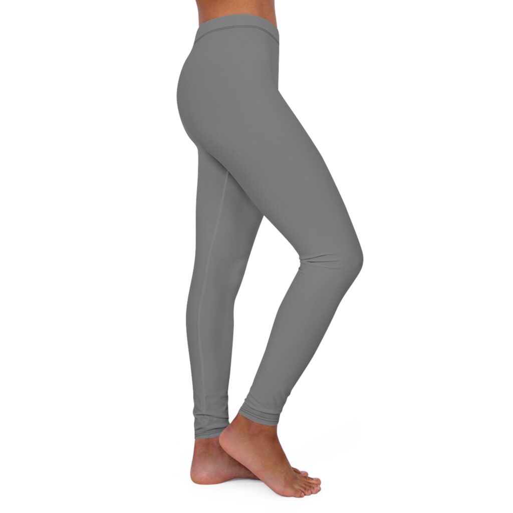 Women's Grey Everyday Spandex Leggings — Comfort Stretch AOP