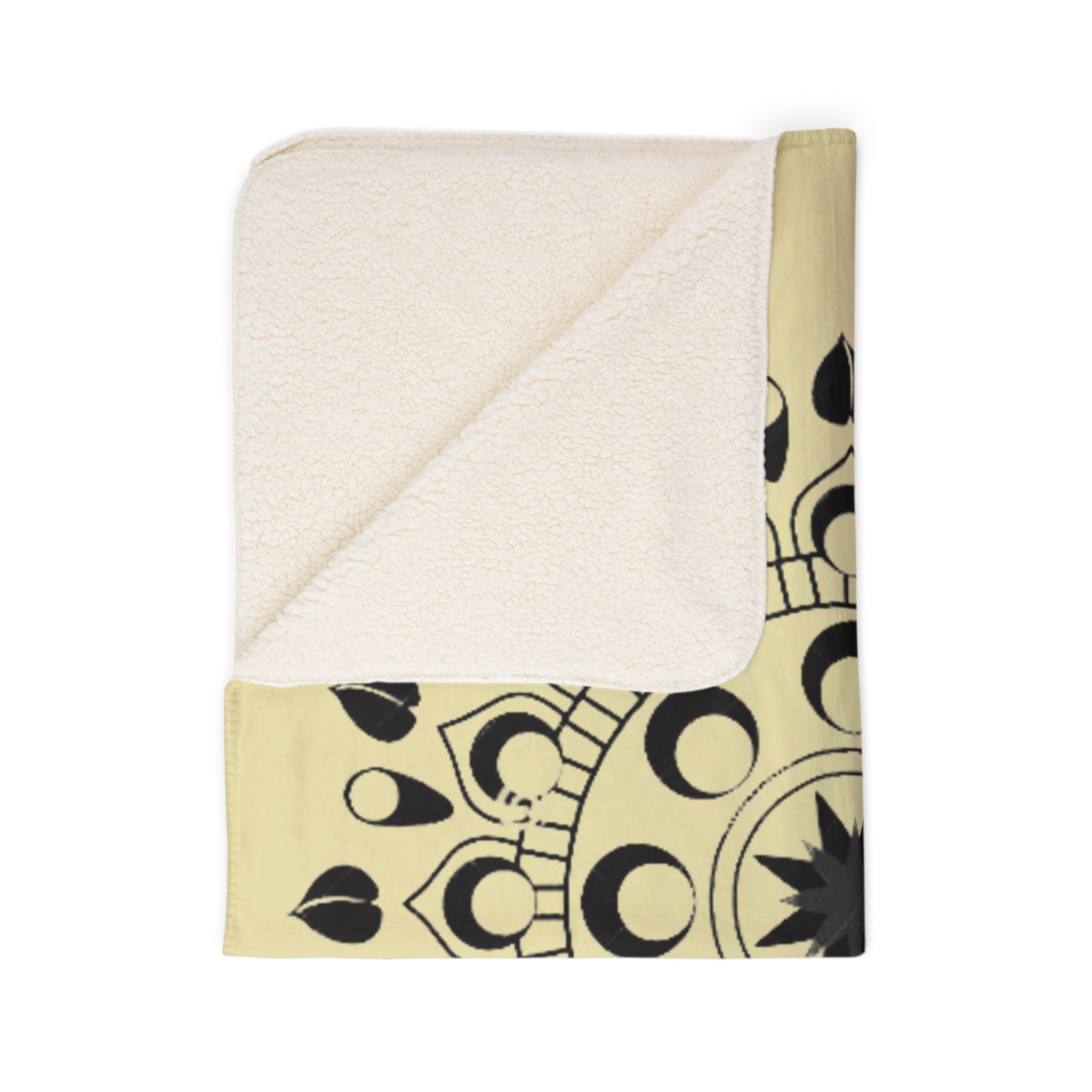 Moon Phase Mandala Fleece Sherpa Blanket - Image 14