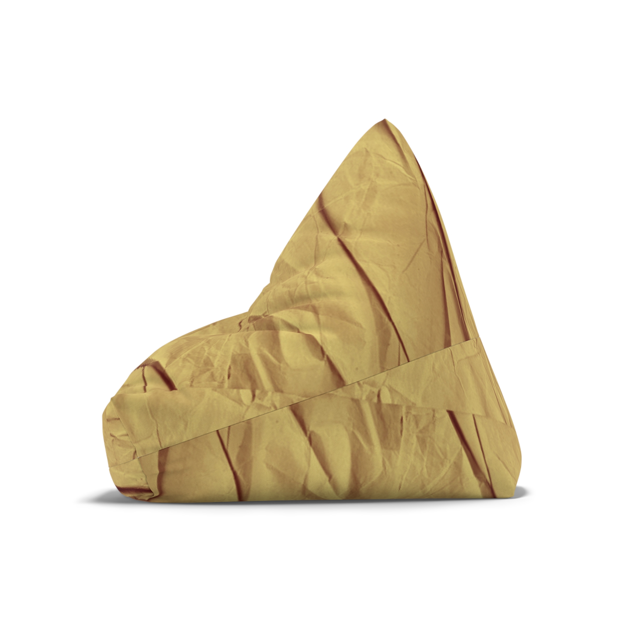 Bean Bag Cover — Mustard Cotton Replacement Slipcover - Image 9