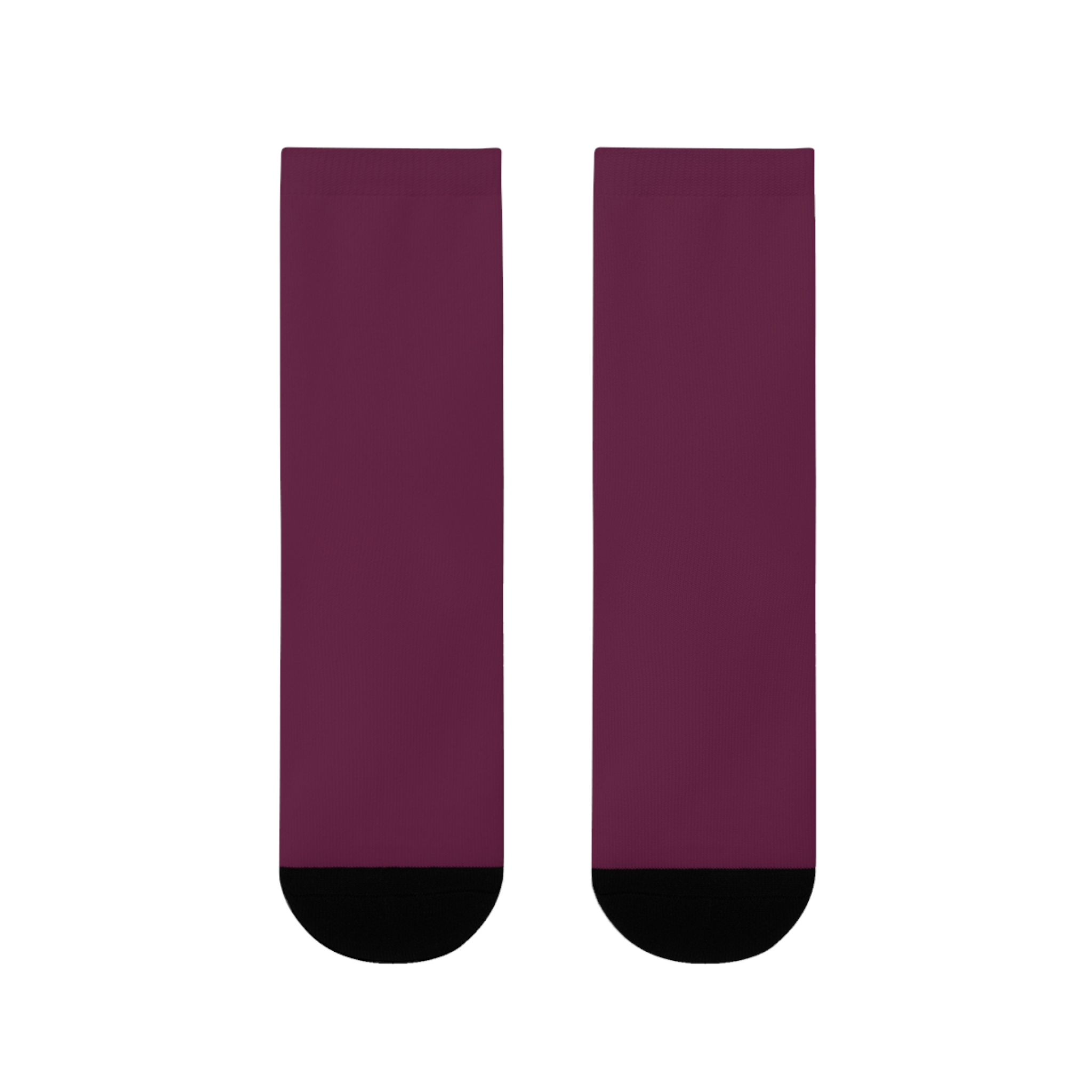 Maroon Sublimation Crew Socks — Customizable Burgundy Crew Socks (EU) - Image 4