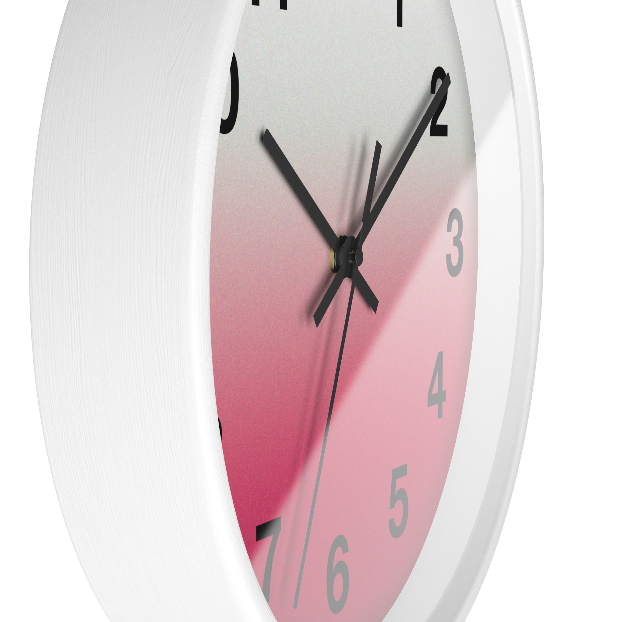 Pink Ombre Wall Clock — Modern Gradient Timepiece for Home & Office - Image 8