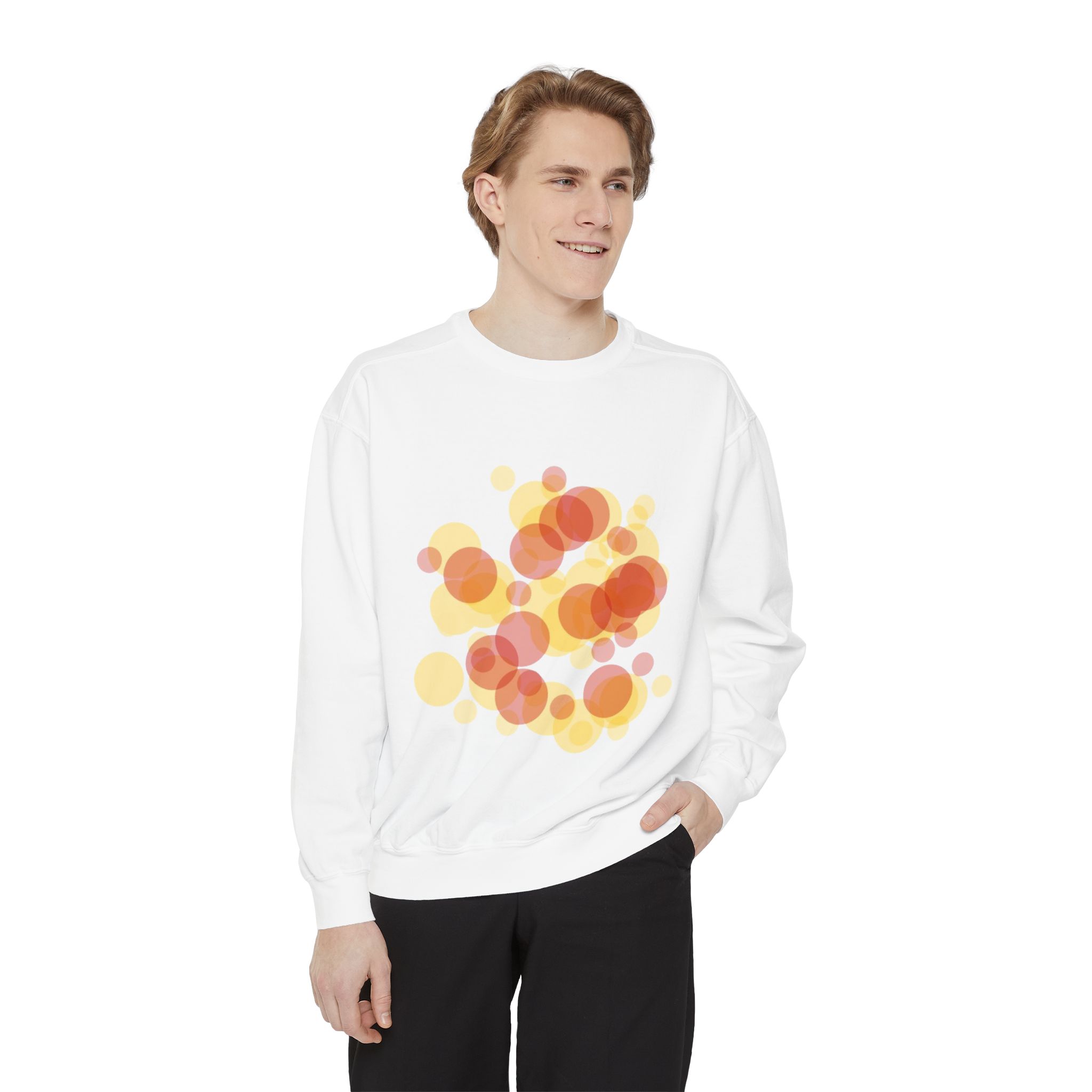 Abstract Sunset Bubbles Sweatshirt - Image 7