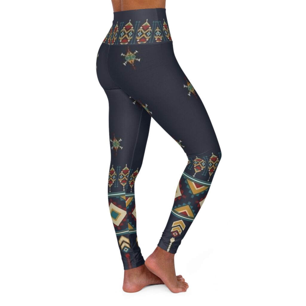 Tribal Geo High-Waisted Yoga Leggings