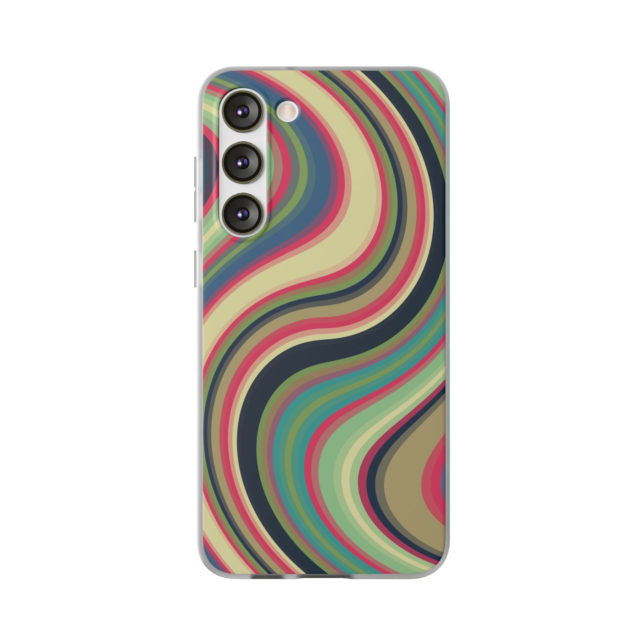 Colorful 1970s-Inspired Abstract Pattern– Retro Swirl Phone Case - Image 59