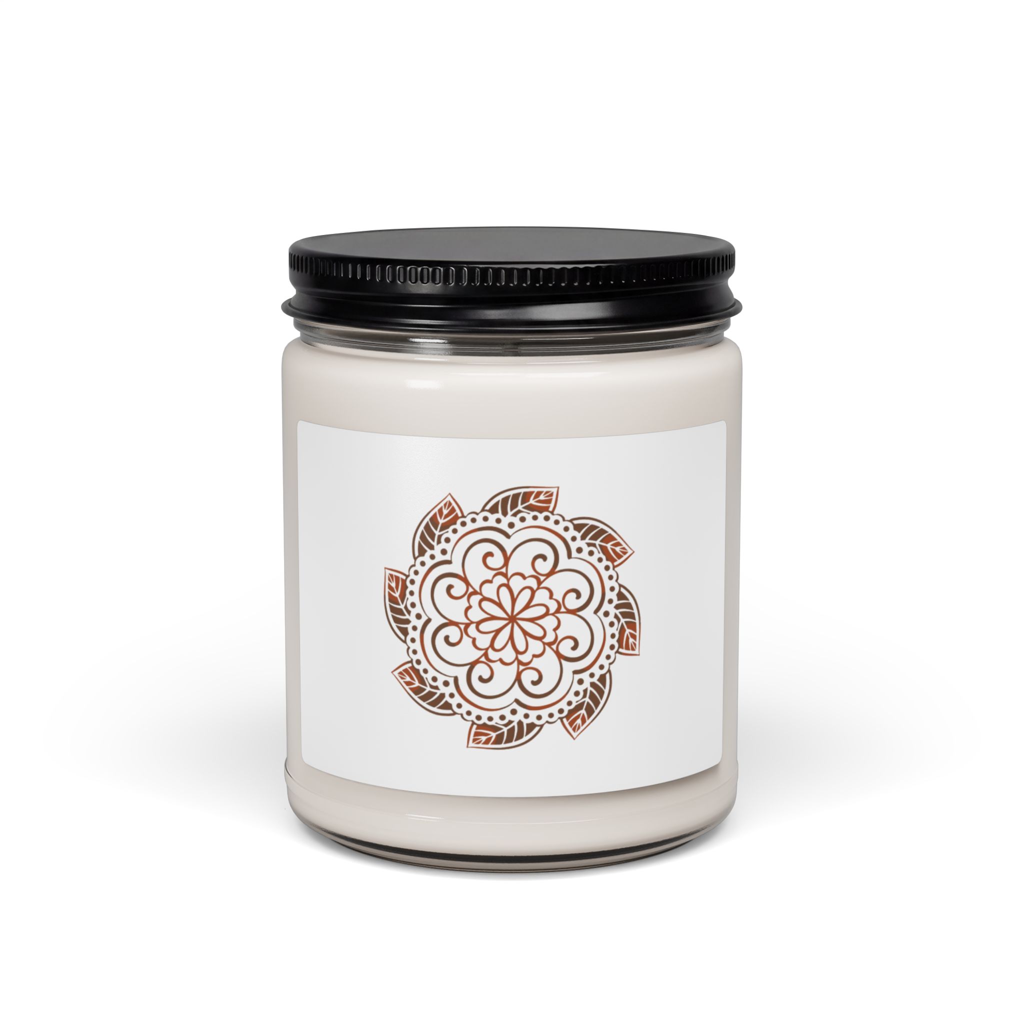 Mandala Soy Candle 9oz — Hand-Drawn Boho Scented Jar - Image 25