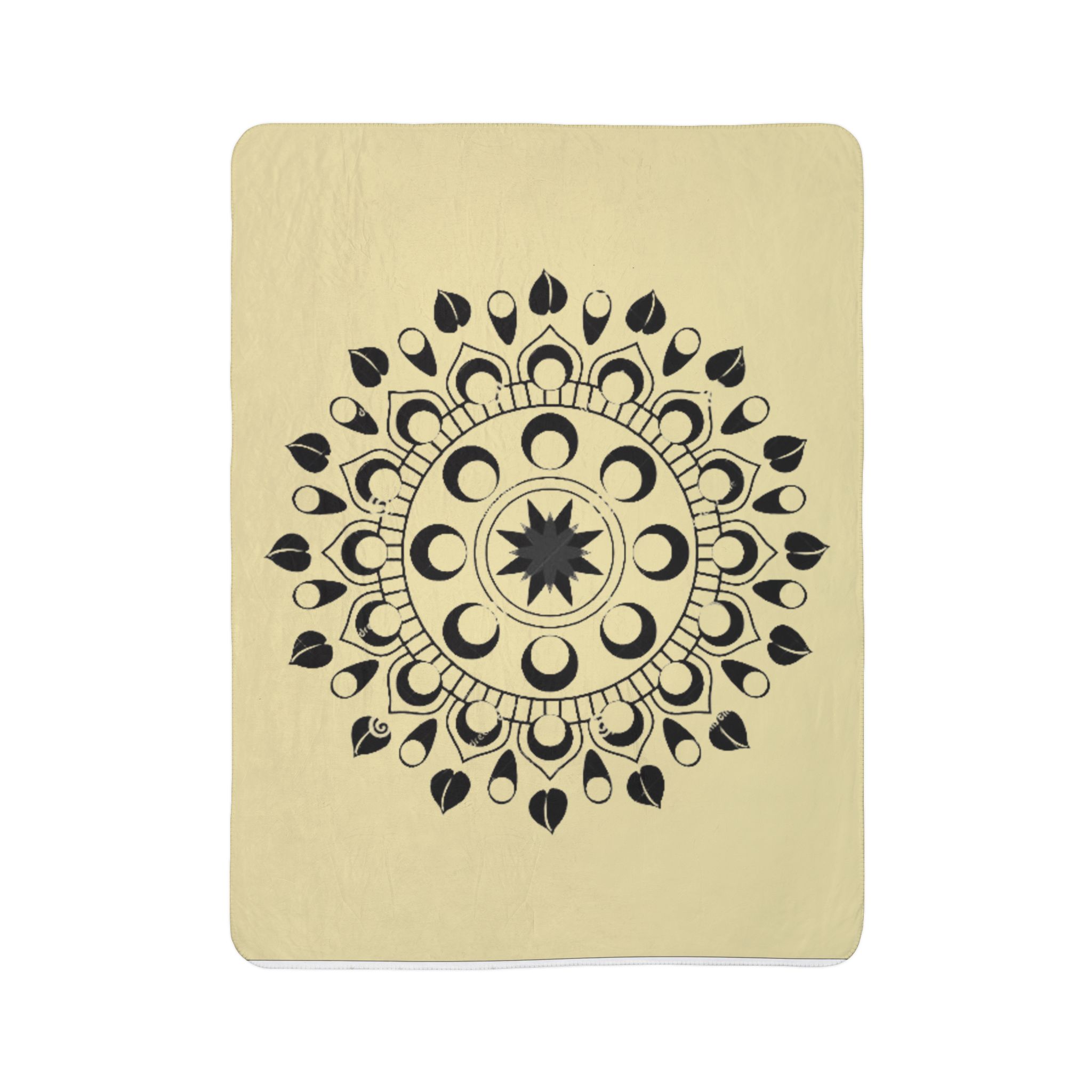 Moon Phase Mandala Fleece Sherpa Blanket - Image 16