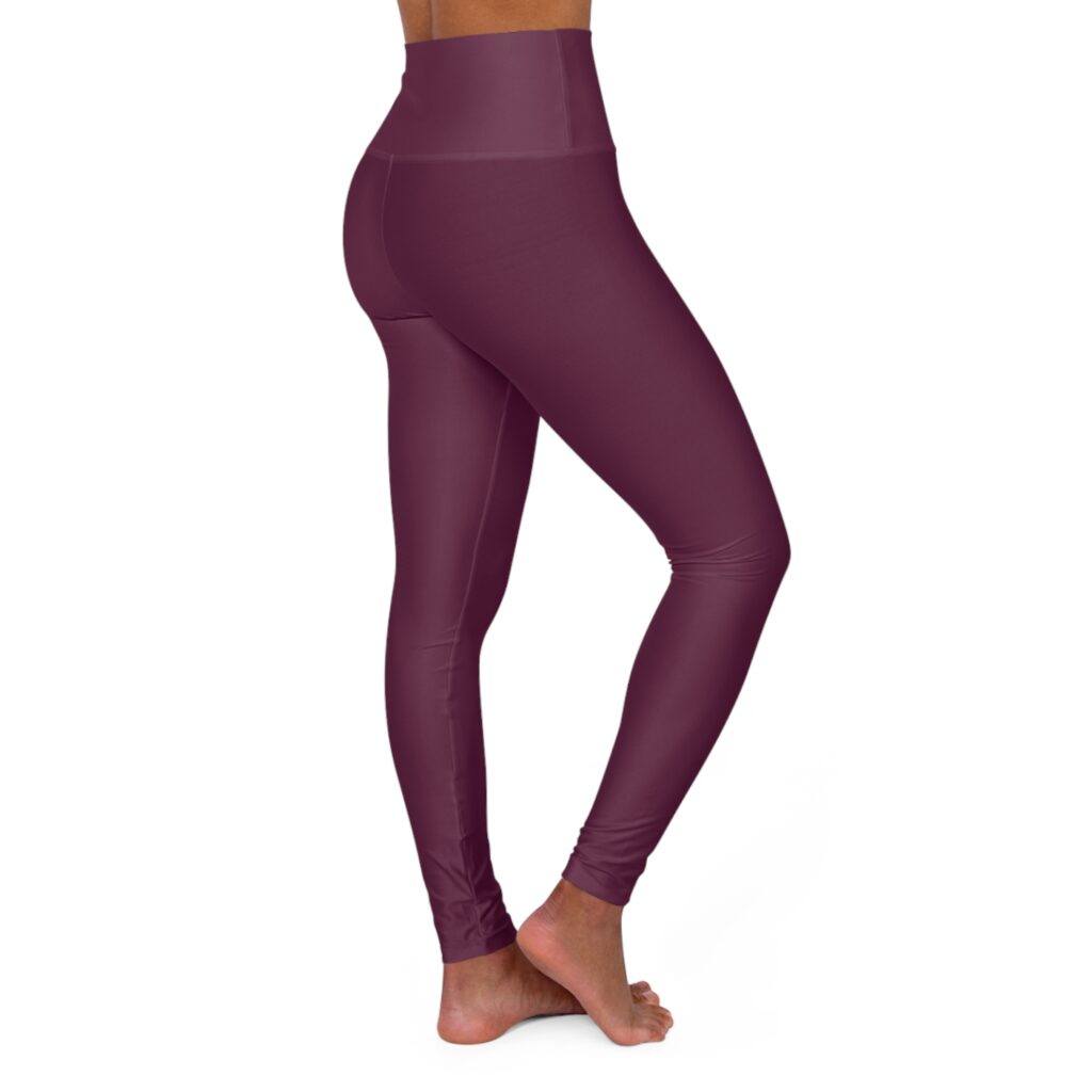 High-Waist Yoga Leggings — Plum Seamless Activewear for Pilates & Everyday