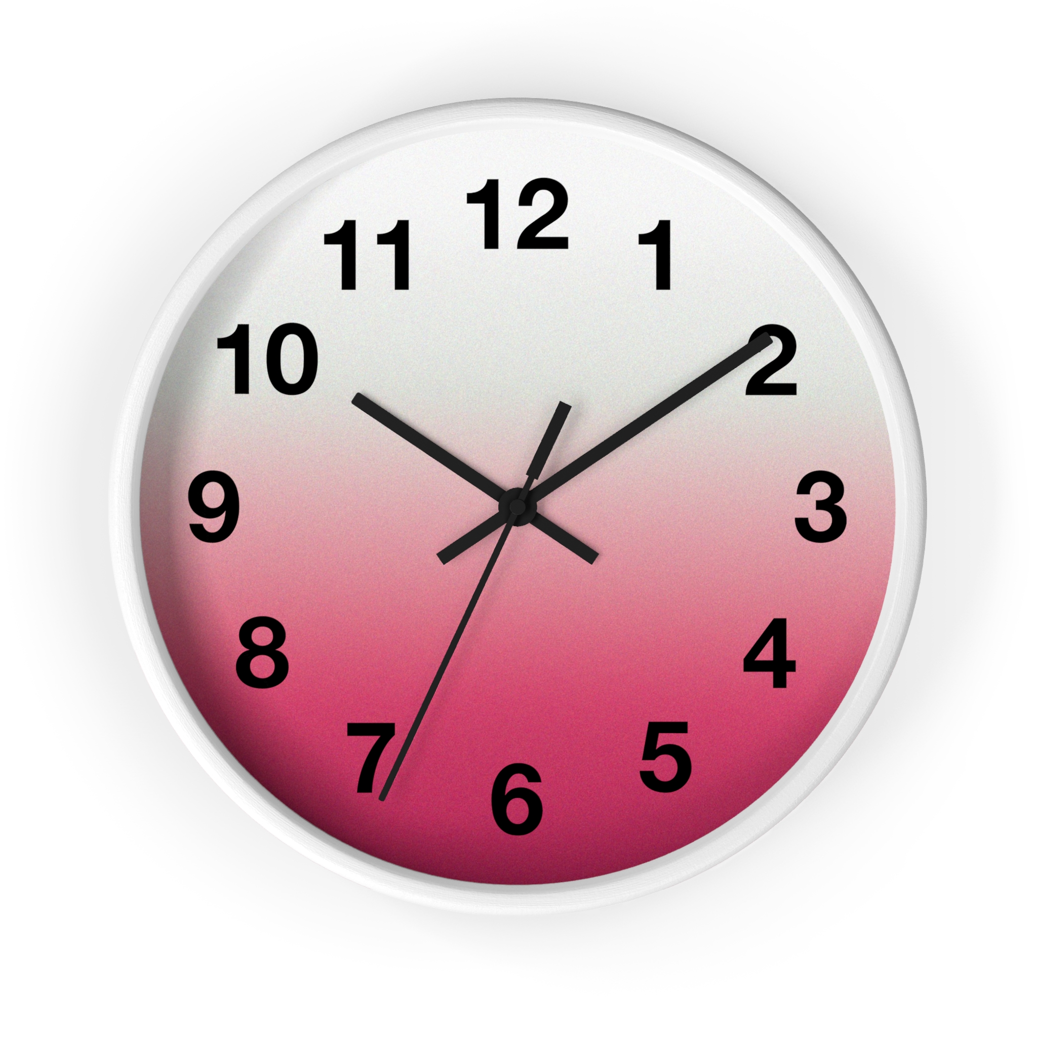 Pink Ombre Wall Clock — Modern Gradient Timepiece for Home & Office - Image 7