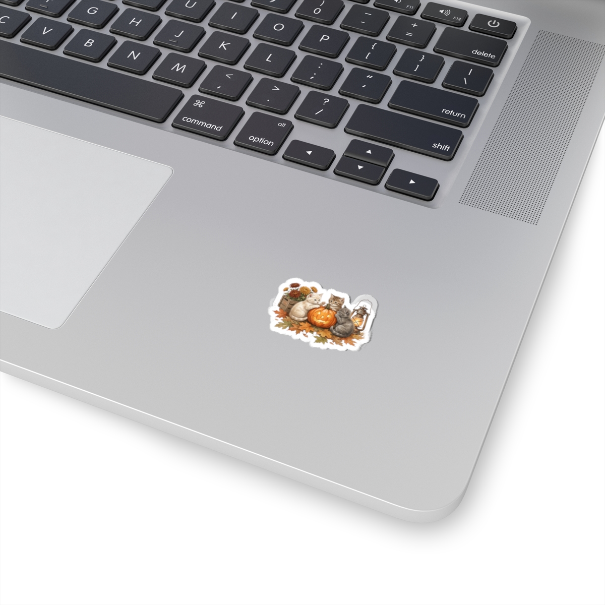 Pumpkin Season Kitten and Jack-o'-Lantern Sticker | Fall Autumn Kiss-Cut - Image 11