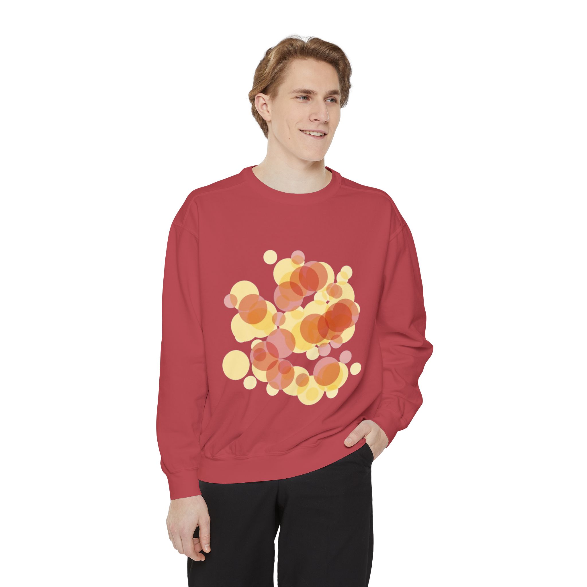 Abstract Sunset Bubbles Sweatshirt - Image 3