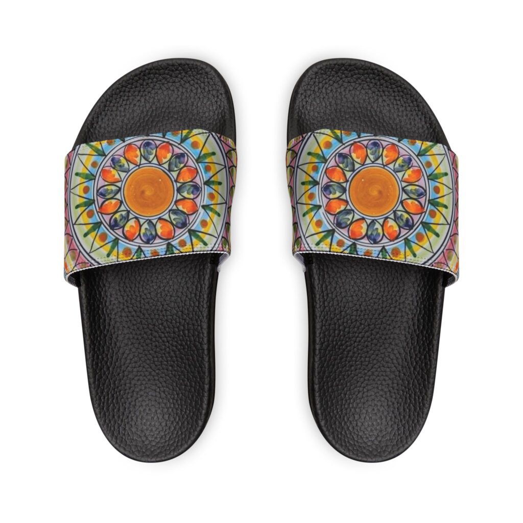 Mandala Slide Sandals — Women's Removable-Strap Summer Slides