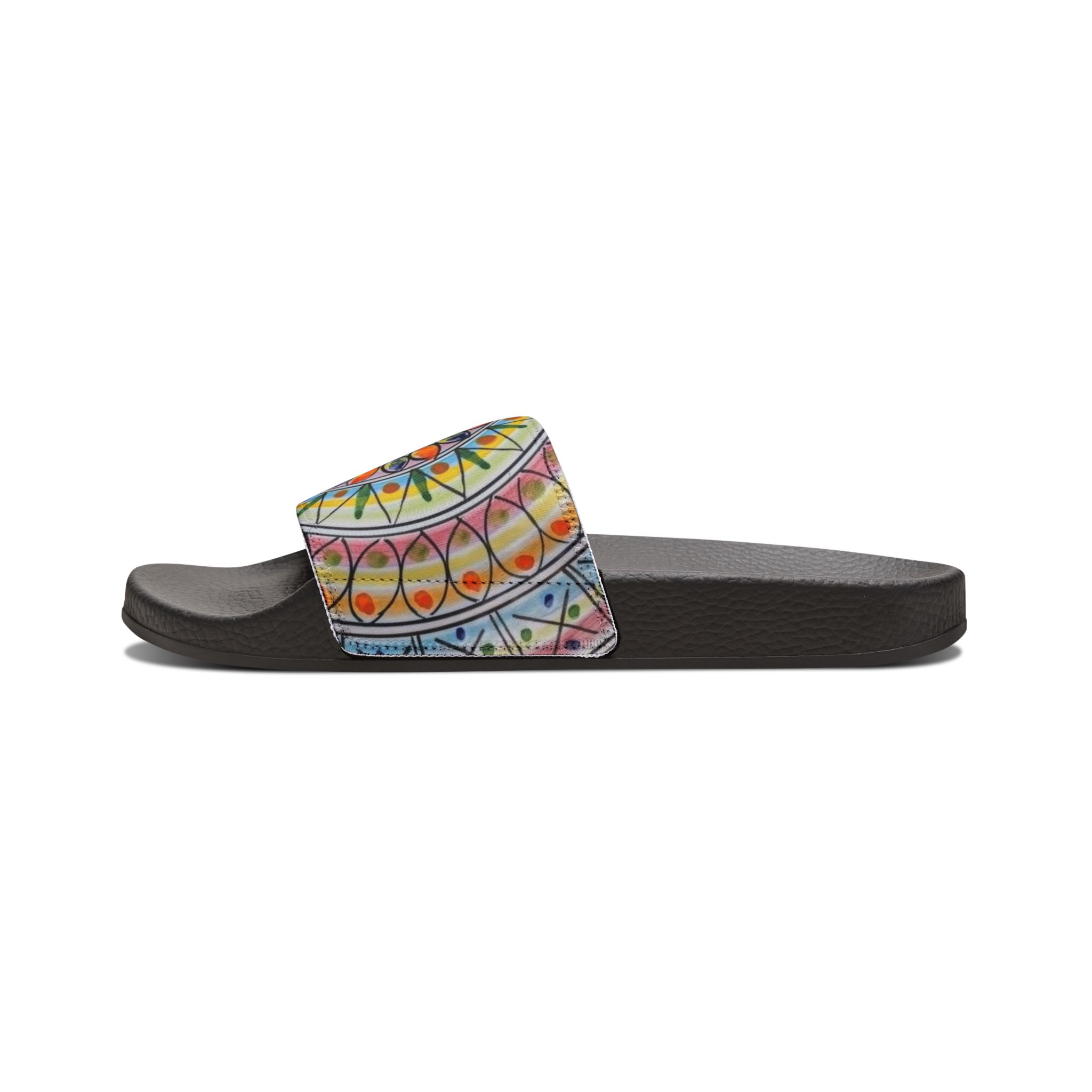 Mandala Slide Sandals — Women's Removable-Strap Summer Slides - Image 2