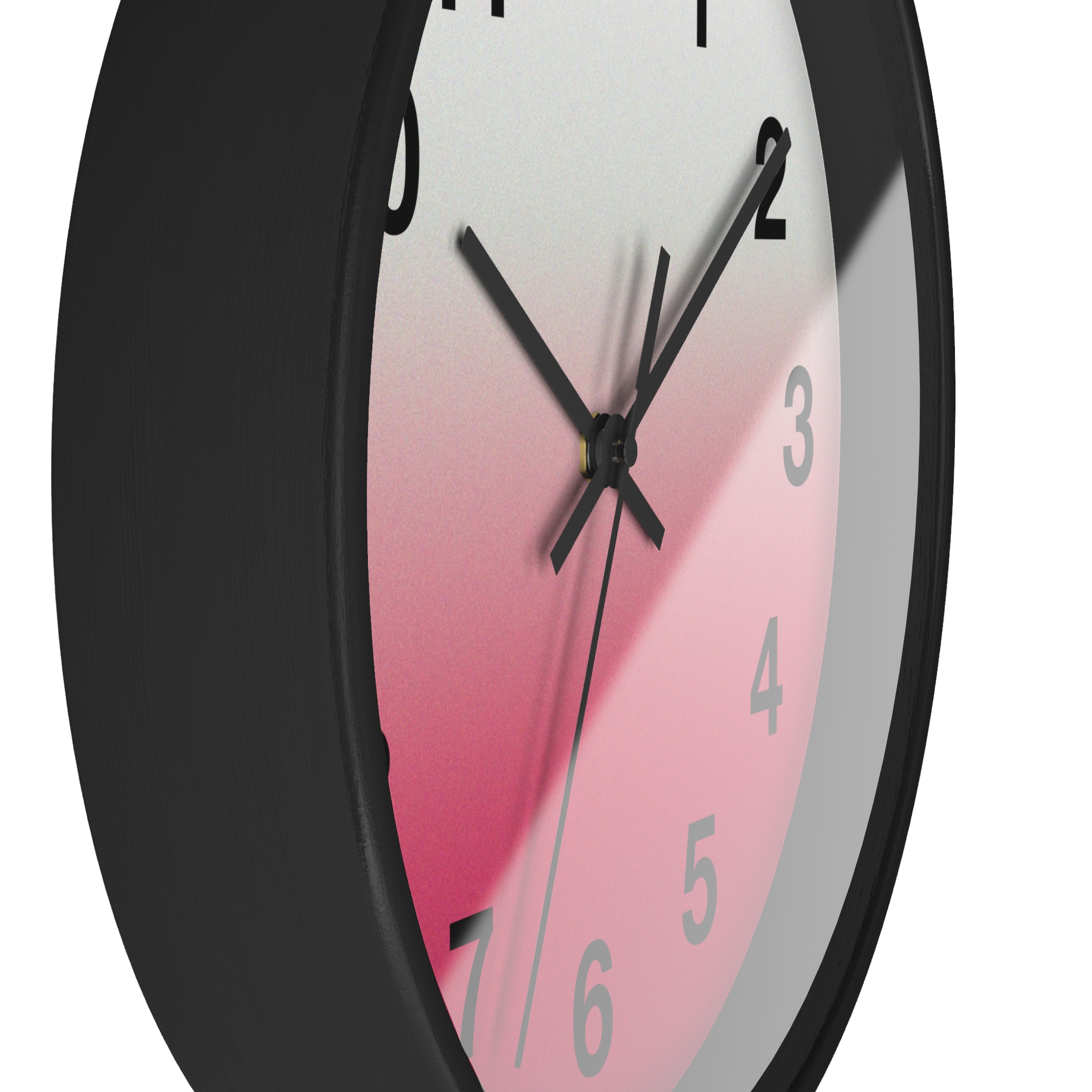 Pink Ombre Wall Clock — Modern Gradient Timepiece for Home & Office - Image 3