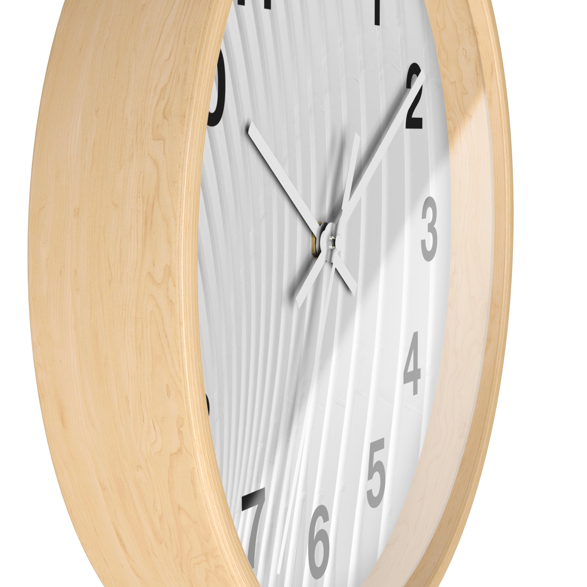 Zebra Stripe Wall Clock — Black & White Animal Print Decorative Clock - Image 5