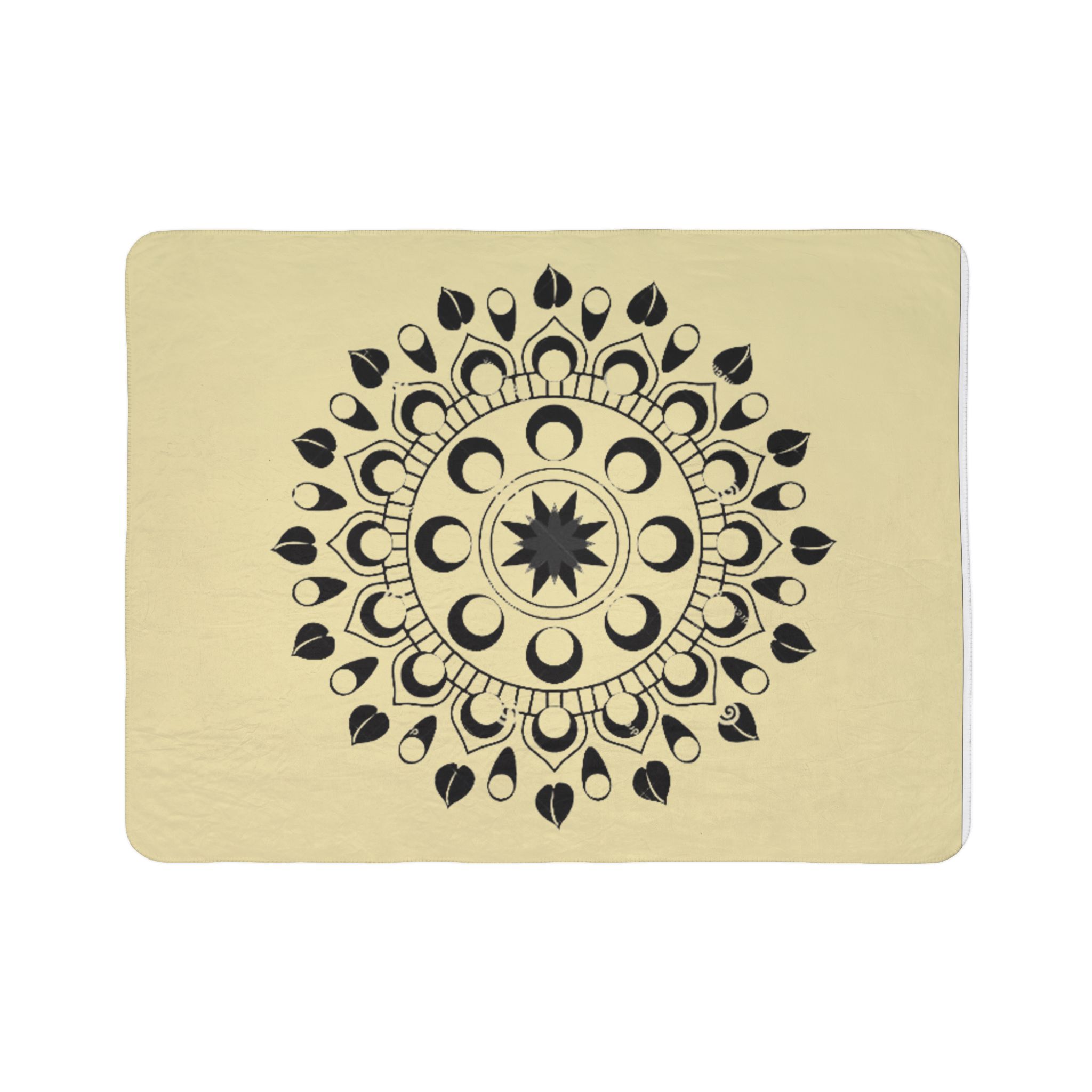 Moon Phase Mandala Fleece Sherpa Blanket - Image 17