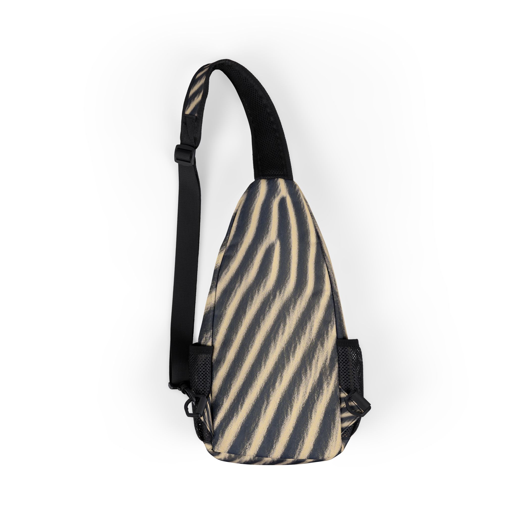 Wavy Zebra Stripe Chest Bag — Trendy Sling Crossbody for Everyday Carry - Image 2