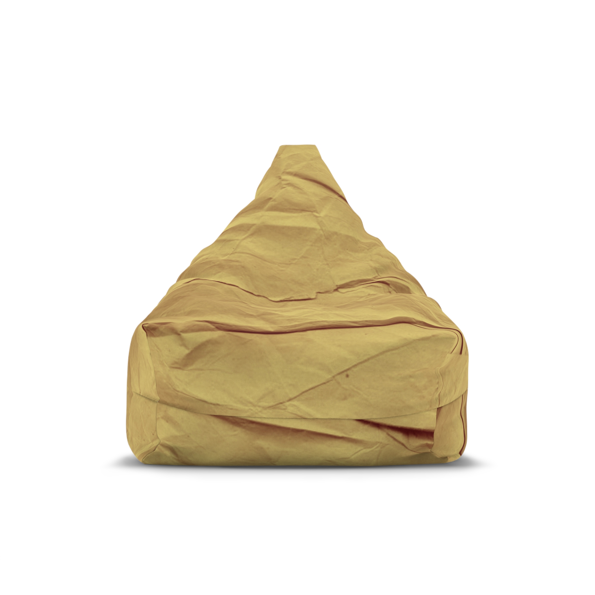 Bean Bag Cover — Mustard Cotton Replacement Slipcover - Image 2